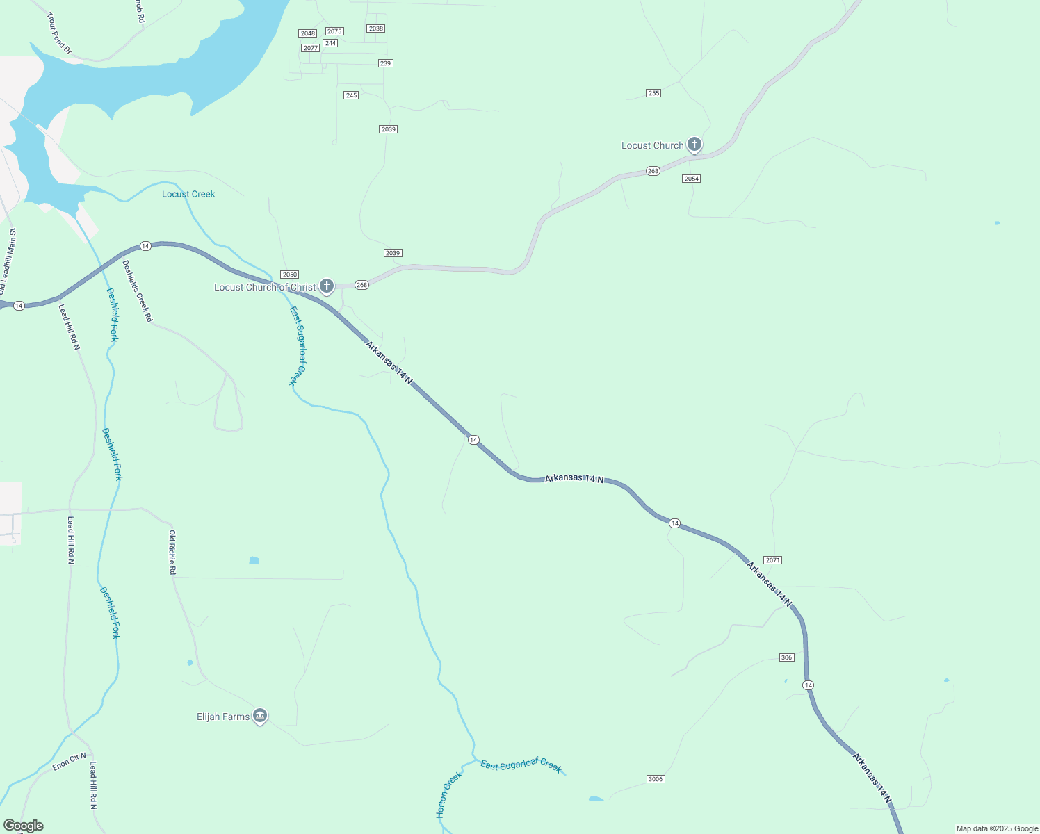 map of restaurants, bars, coffee shops, grocery stores, and more near 308 Shamrock Lane in Lead Hill