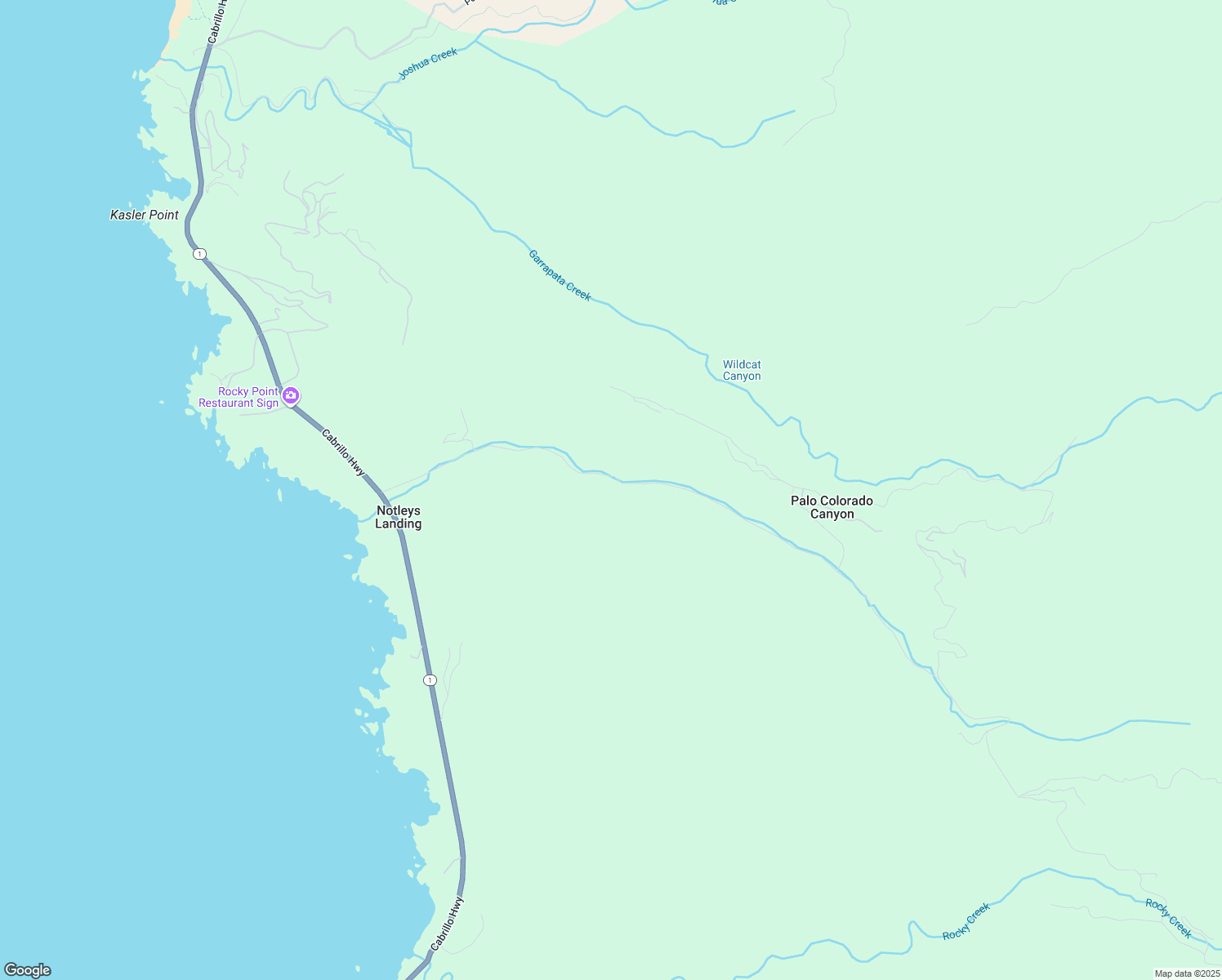 map of restaurants, bars, coffee shops, grocery stores, and more near 37016 Palo Colorado Road in Carmel-by-the-Sea