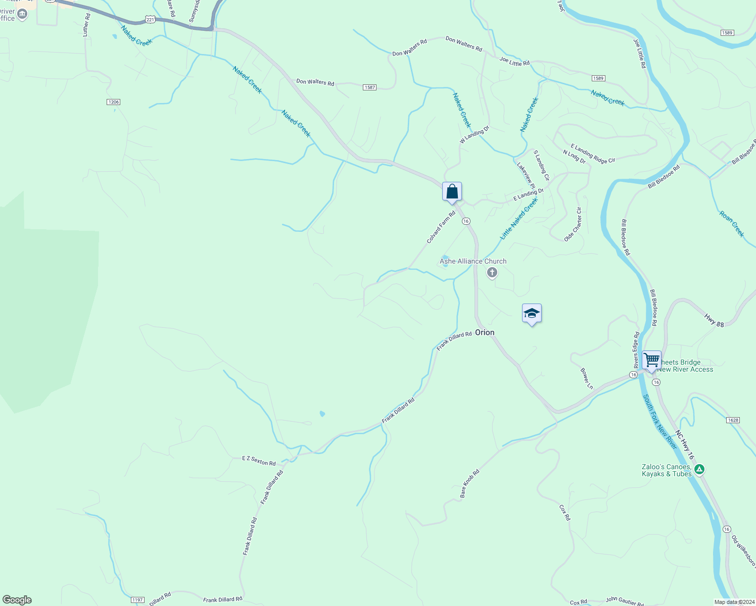 map of restaurants, bars, coffee shops, grocery stores, and more near 150 Chestnut Ridge Drive in Jefferson