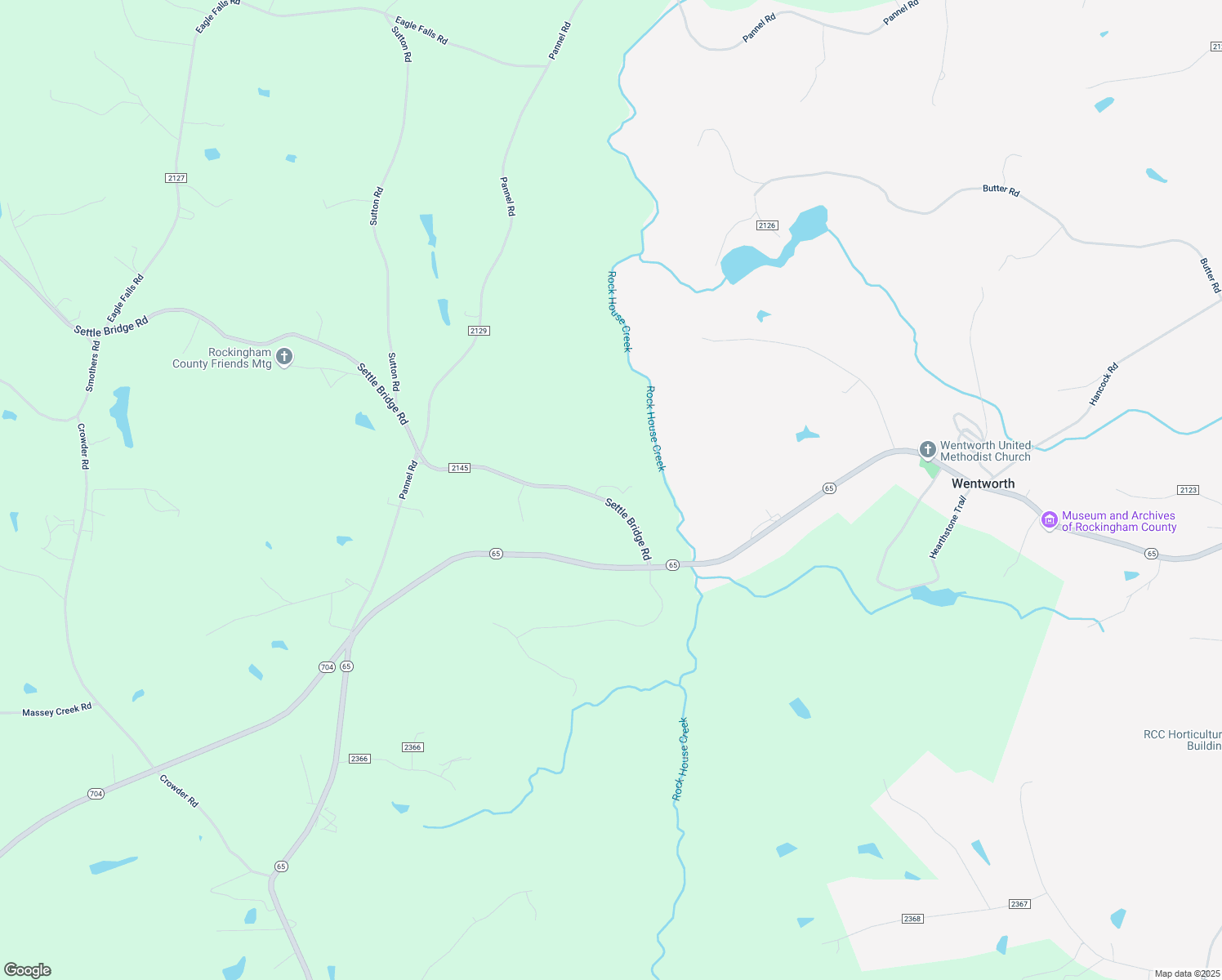 map of restaurants, bars, coffee shops, grocery stores, and more near 126 Gold Finch Road in Reidsville