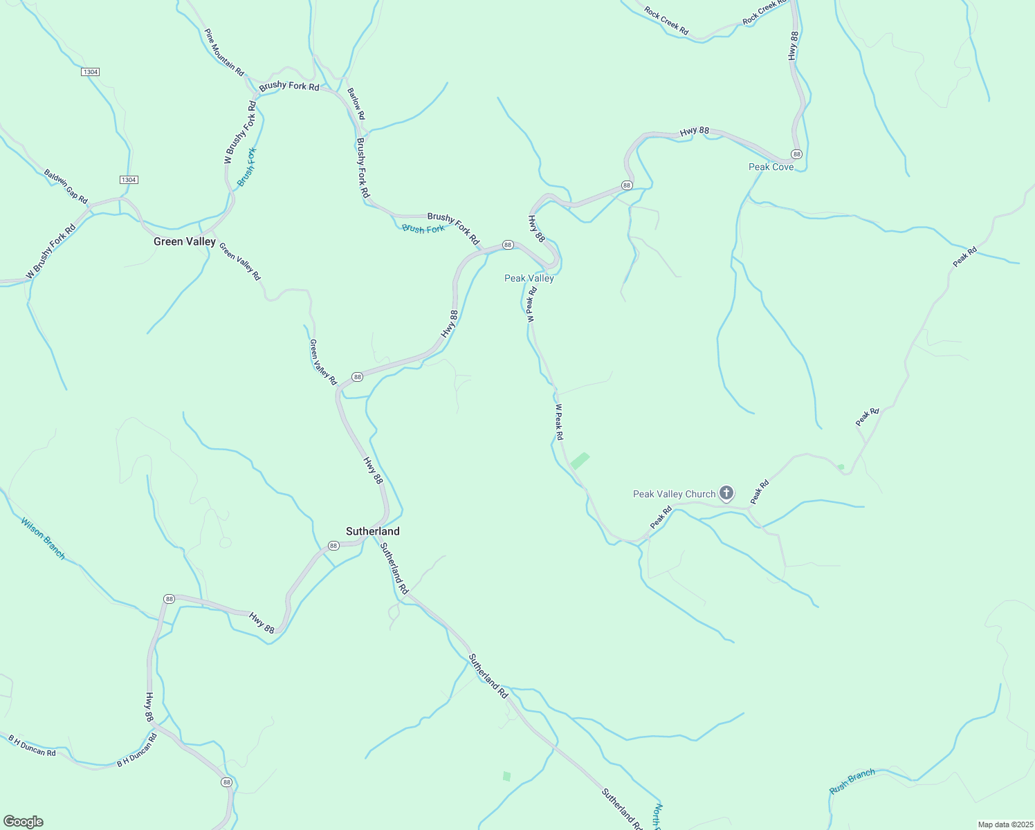 map of restaurants, bars, coffee shops, grocery stores, and more near 396 West Peak Road in Creston