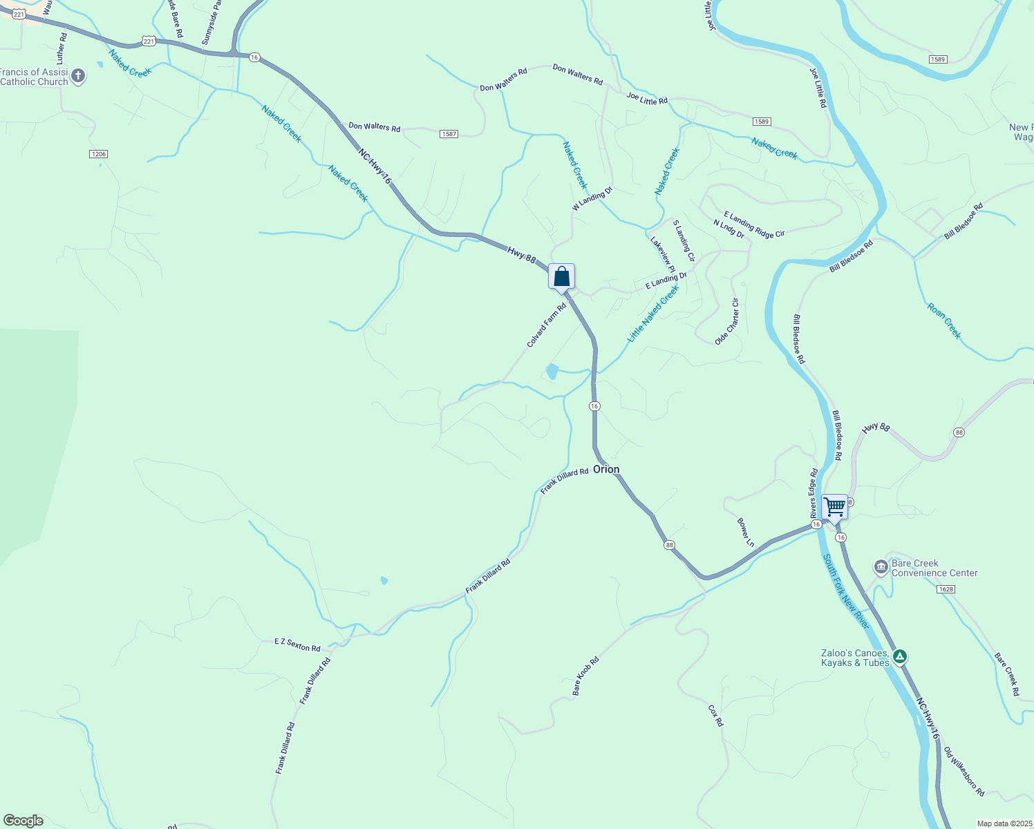 map of restaurants, bars, coffee shops, grocery stores, and more near 389 Chestnut Ridge Drive in Jefferson