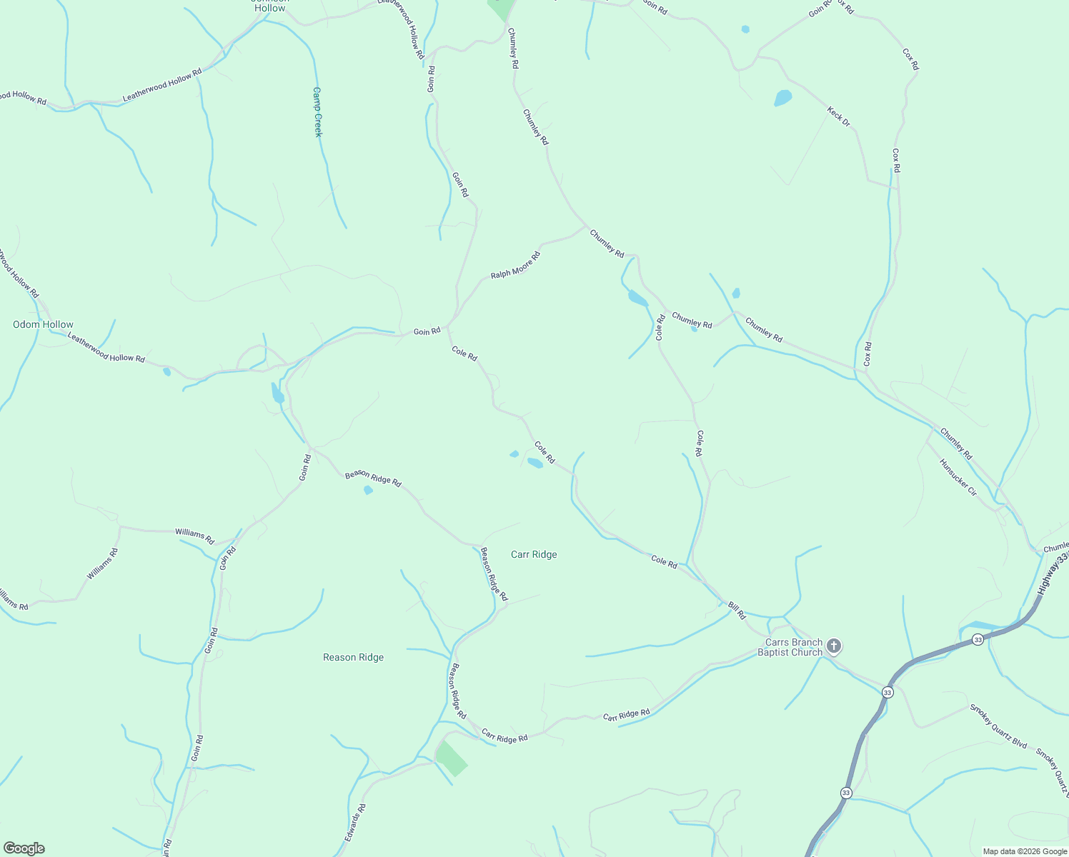 map of restaurants, bars, coffee shops, grocery stores, and more near 1016 Cole Road in New Tazewell