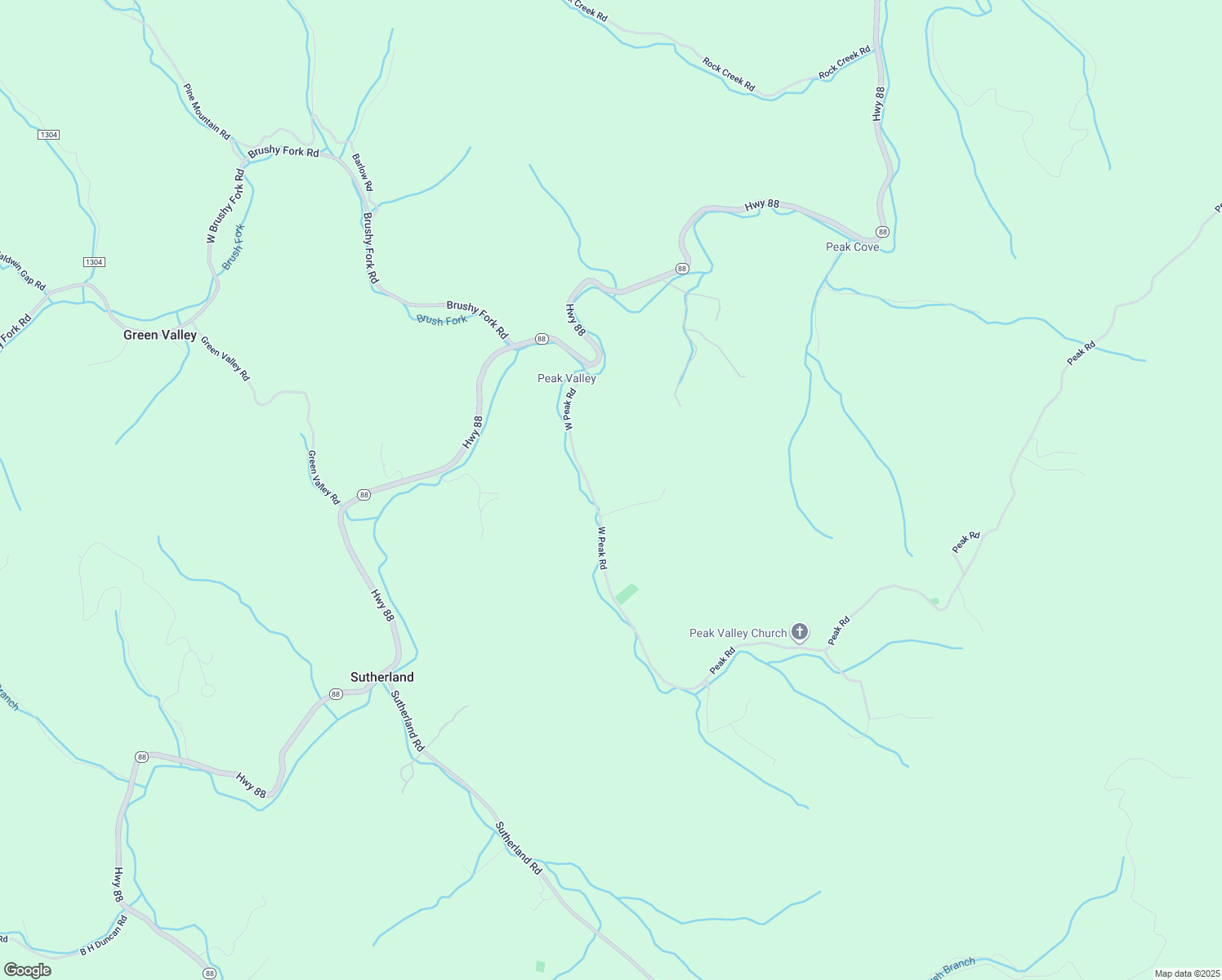 map of restaurants, bars, coffee shops, grocery stores, and more near 437 West Peak Road in Creston