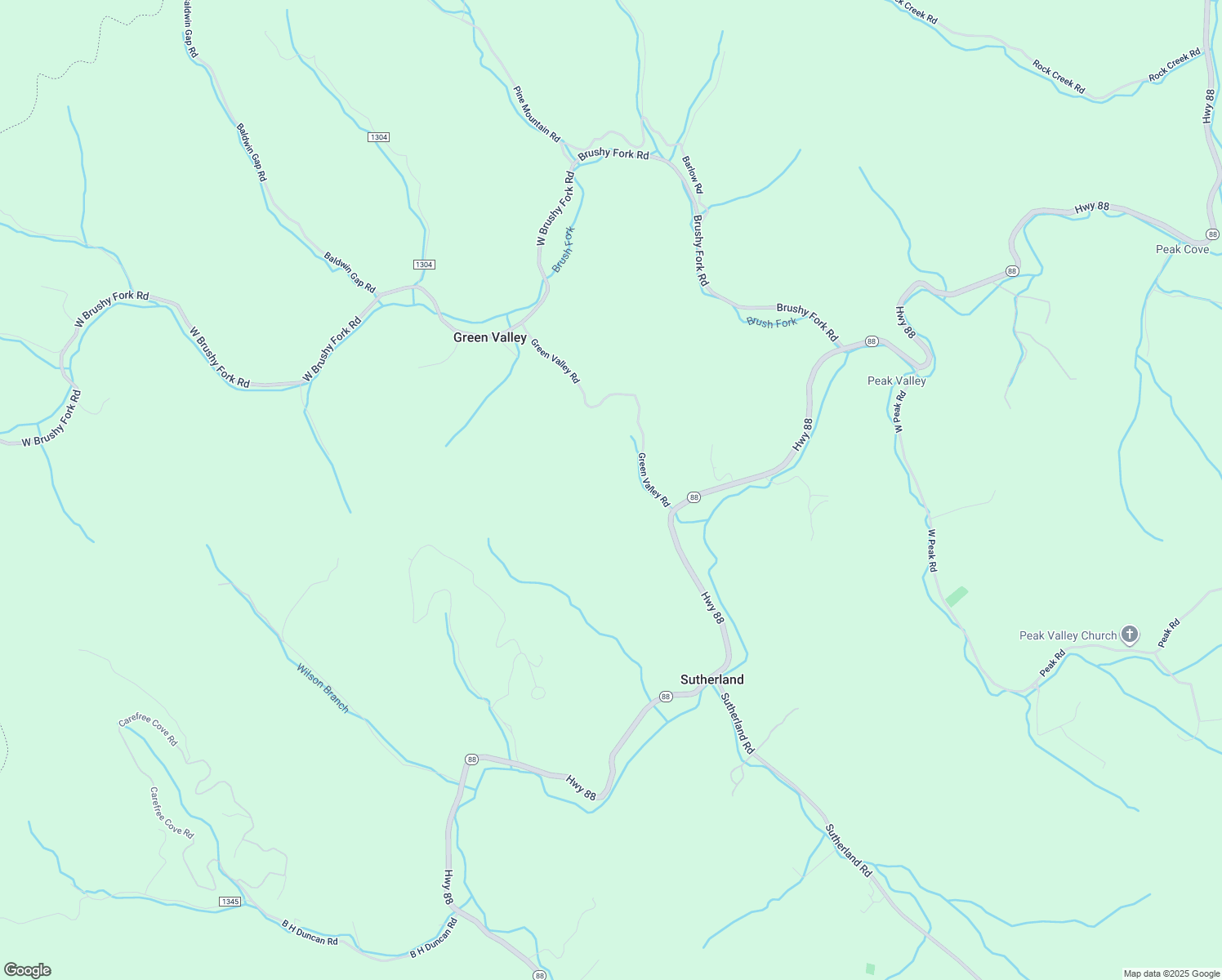 map of restaurants, bars, coffee shops, grocery stores, and more near 239 Green Valley Road in Creston