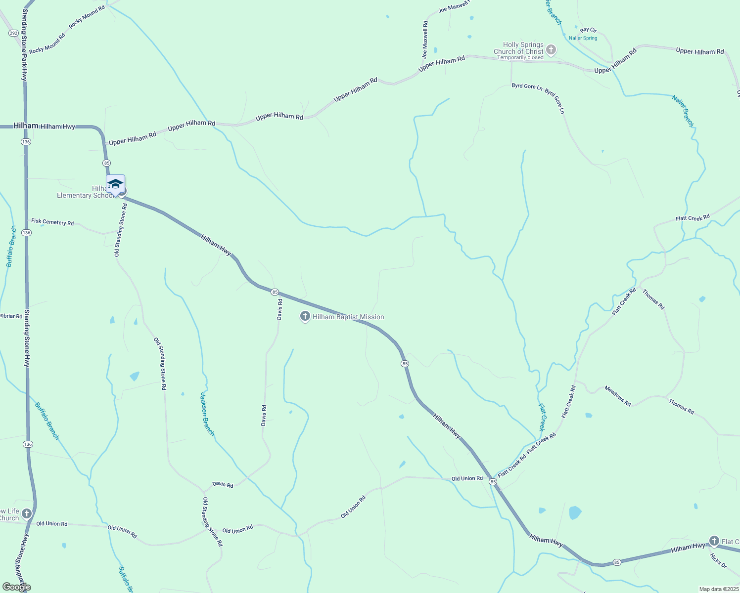 map of restaurants, bars, coffee shops, grocery stores, and more near 115 Vaughn Lane in Livingston