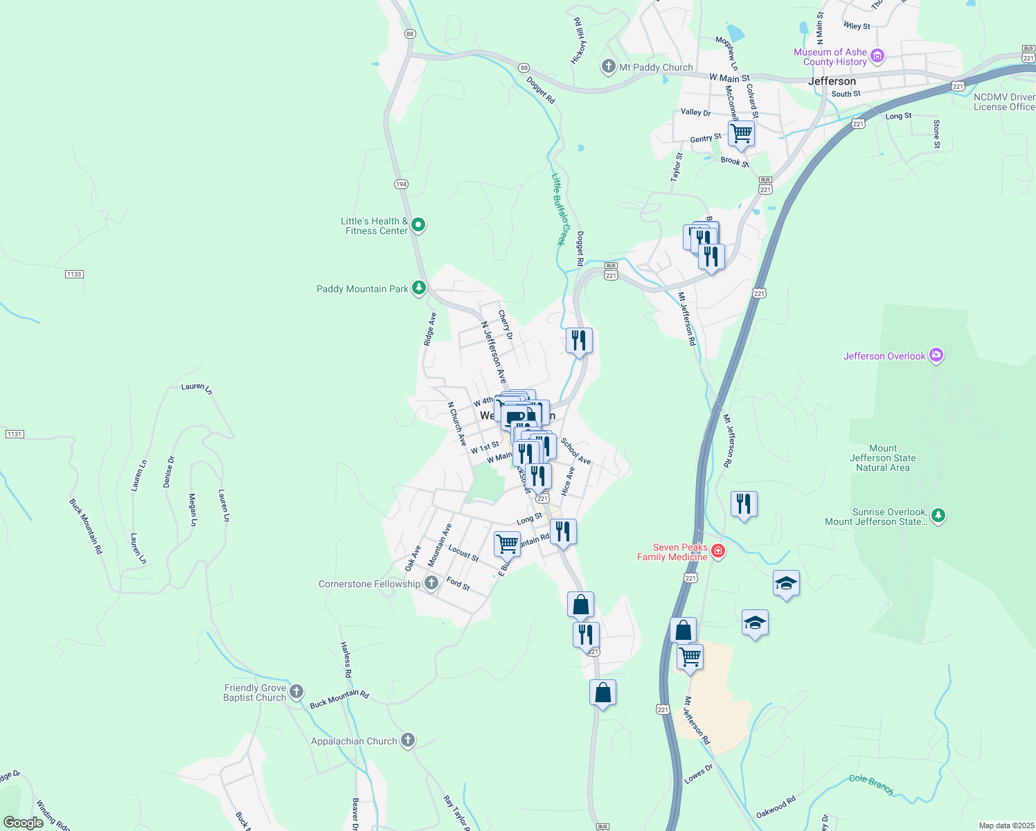 West Jefferson NC Walk Score