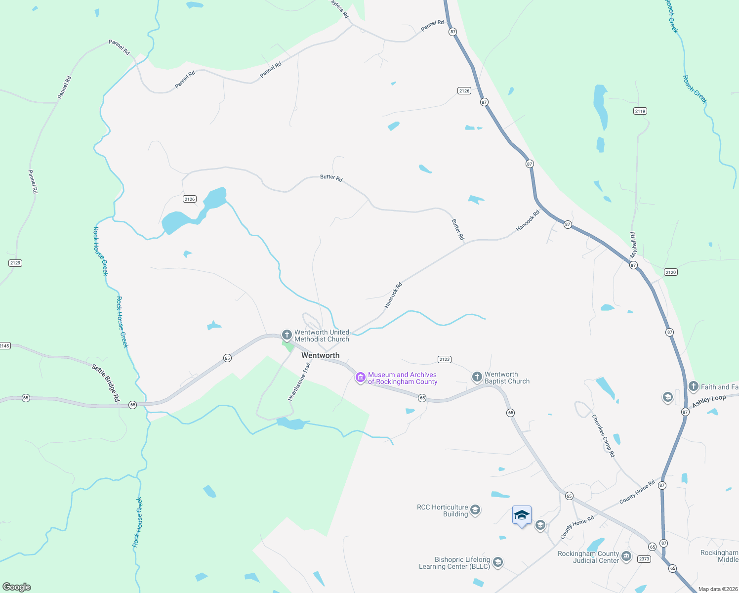 map of restaurants, bars, coffee shops, grocery stores, and more near 169 Stagecoach Trail in Reidsville