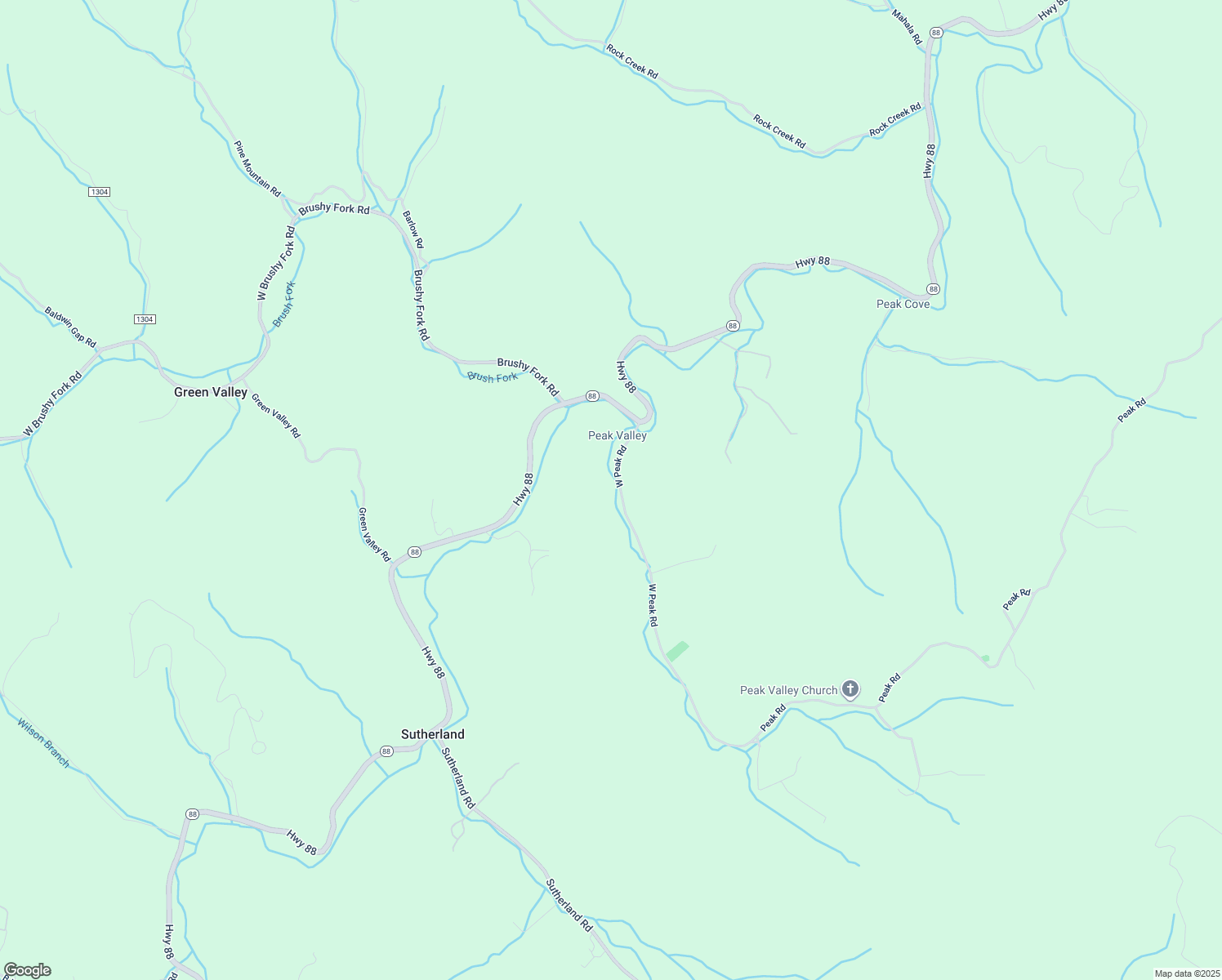 map of restaurants, bars, coffee shops, grocery stores, and more near 294 West Peak Road in Creston