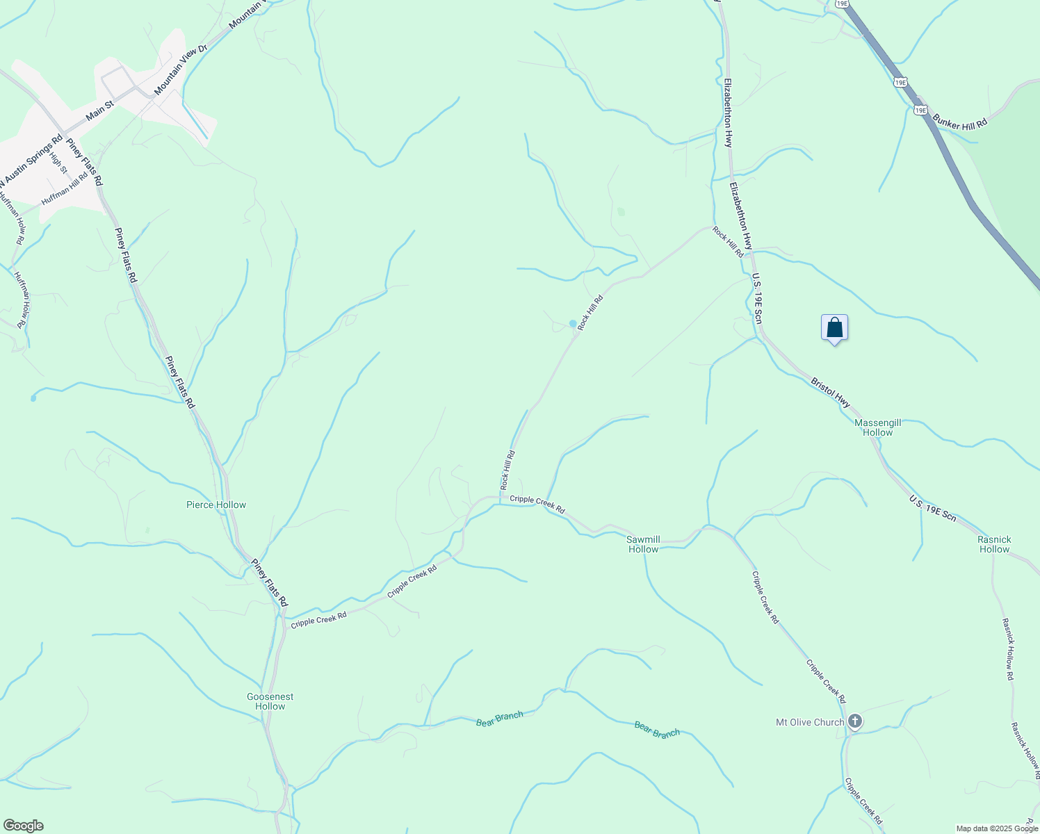 map of restaurants, bars, coffee shops, grocery stores, and more near 660 Rock Hill Road in Watauga