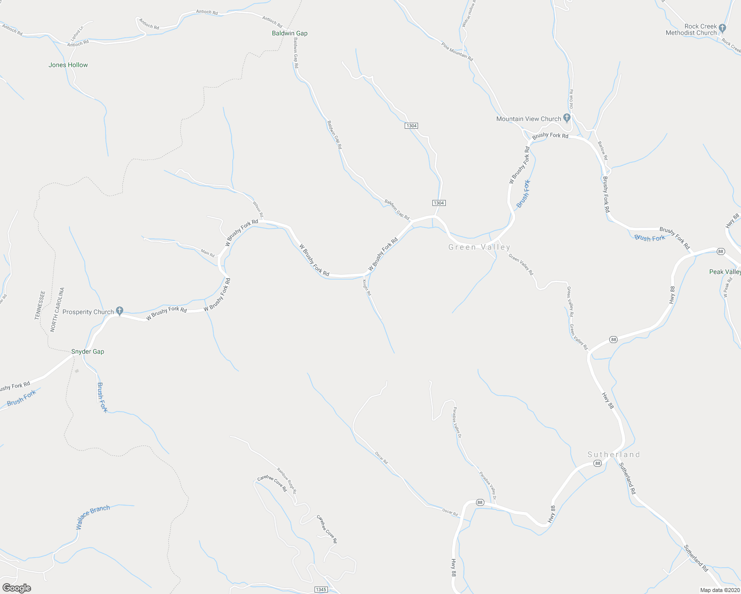 map of restaurants, bars, coffee shops, grocery stores, and more near 136 Knight Road in Zionville