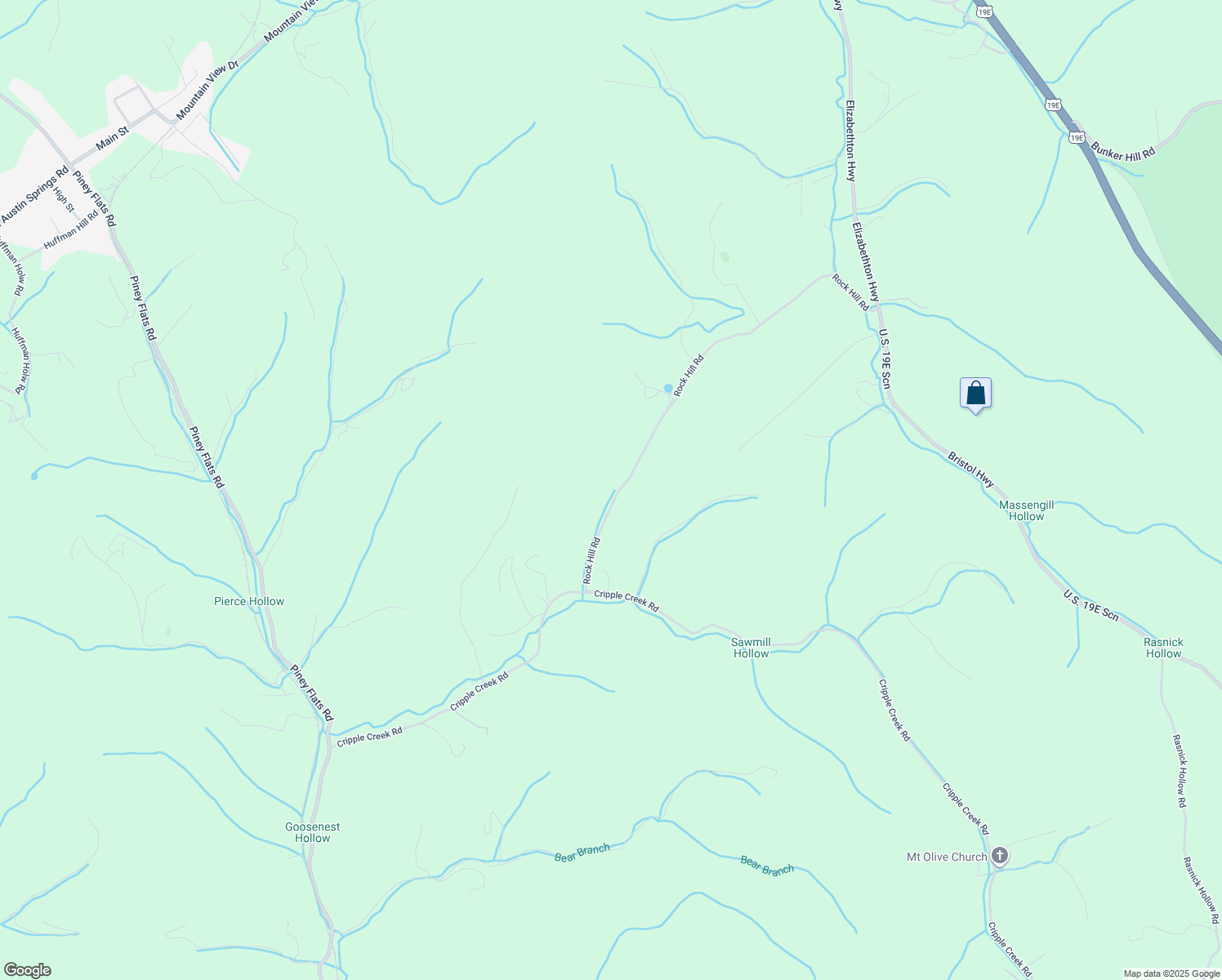 map of restaurants, bars, coffee shops, grocery stores, and more near 660 Rock Hill Road in Watauga