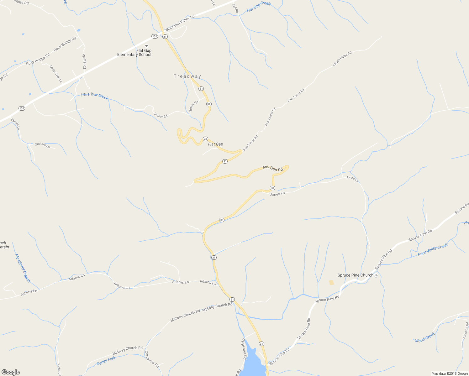 map of restaurants, bars, coffee shops, grocery stores, and more near 2083 Tennessee 31 in Mooresburg