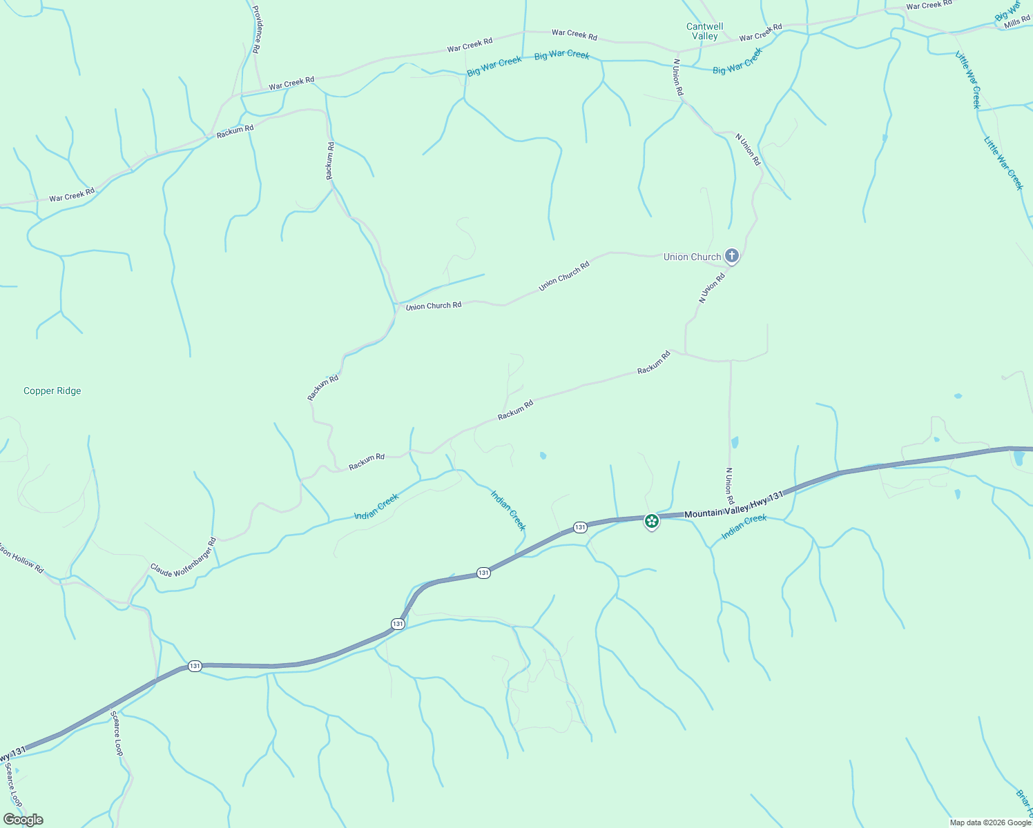 map of restaurants, bars, coffee shops, grocery stores, and more near 2650 Rackum Road in Thorn Hill