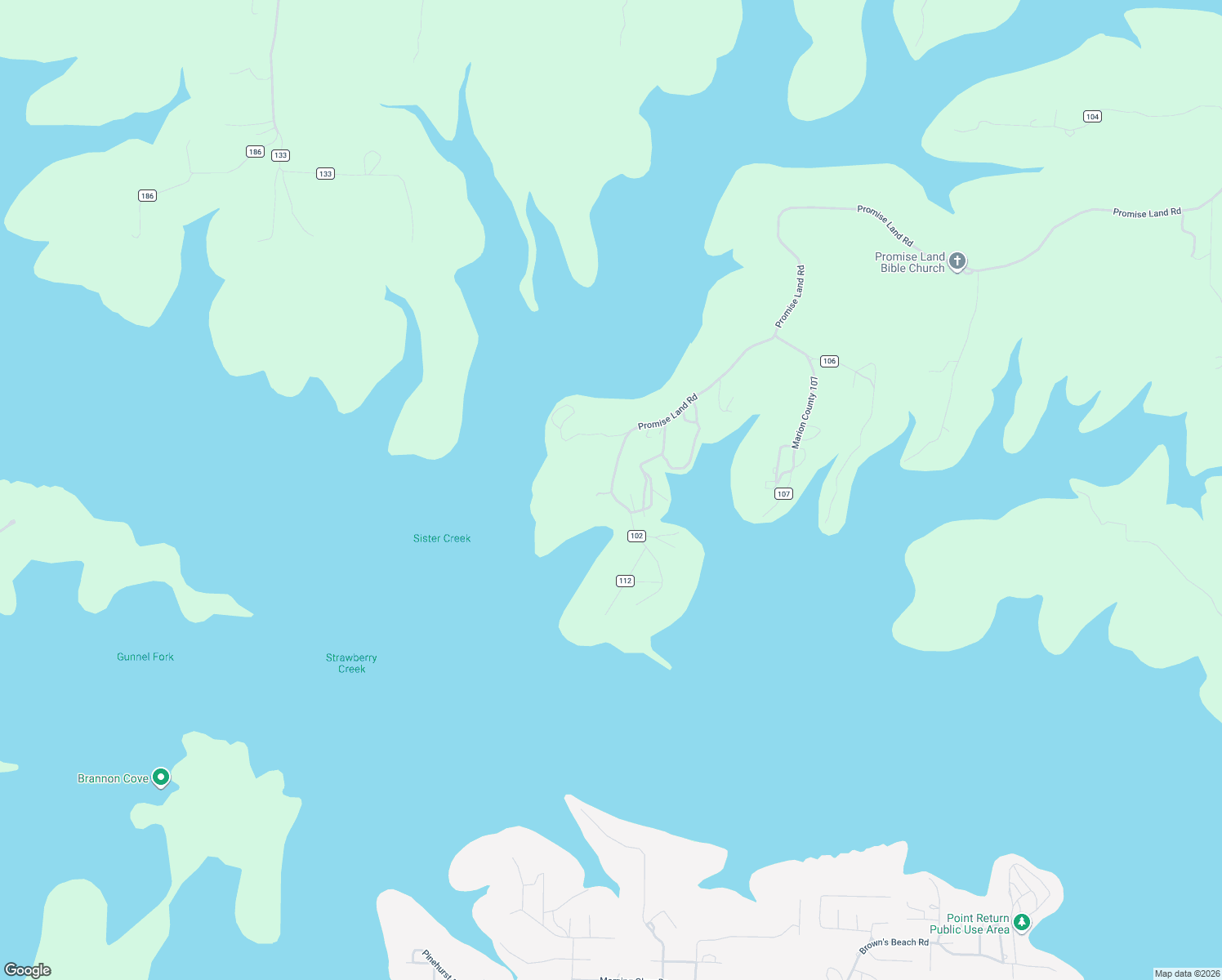 map of restaurants, bars, coffee shops, grocery stores, and more near 9912 Promise Land Road in Mountain Home
