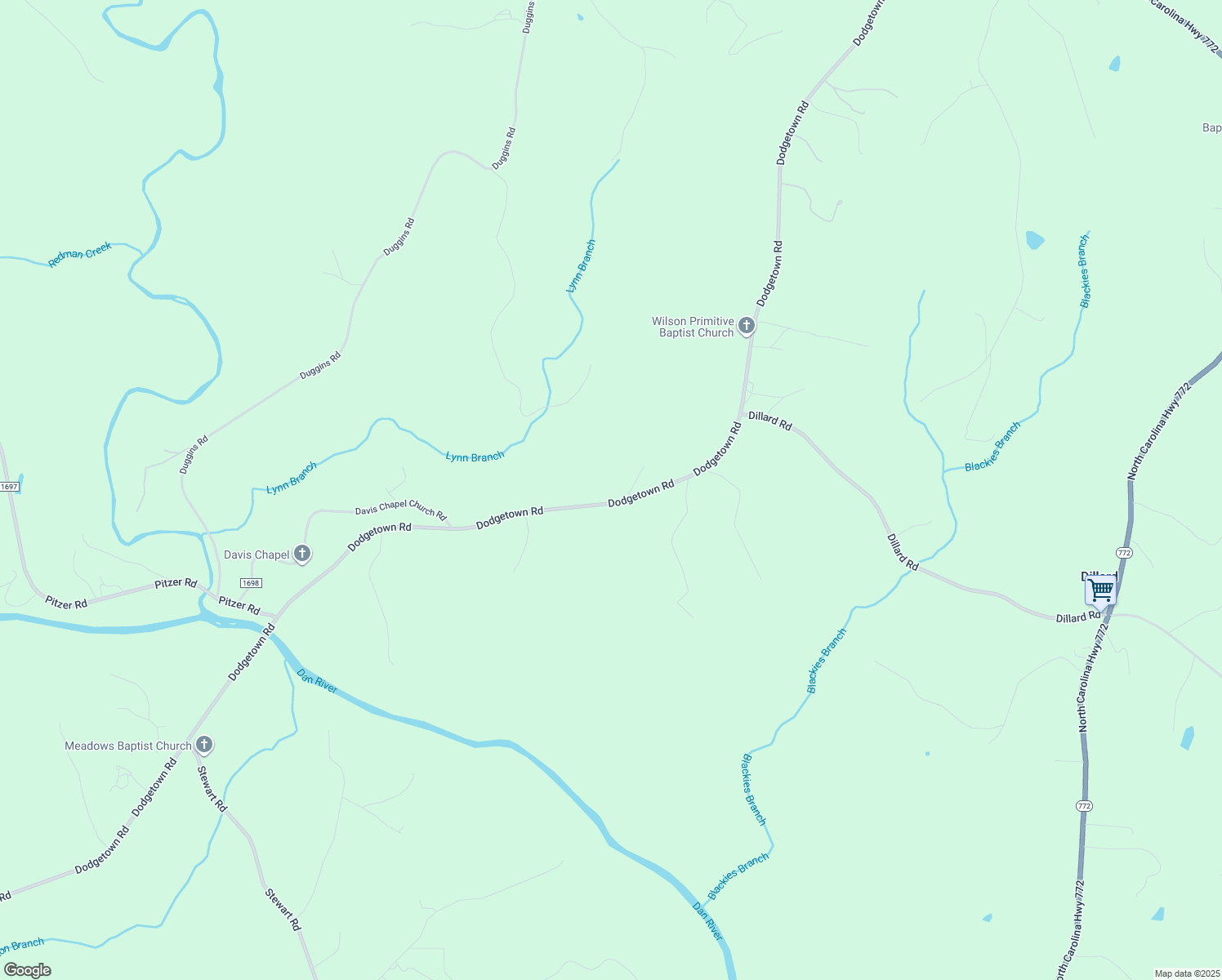 map of restaurants, bars, coffee shops, grocery stores, and more near 3397 Dodgetown Road in Walnut Cove