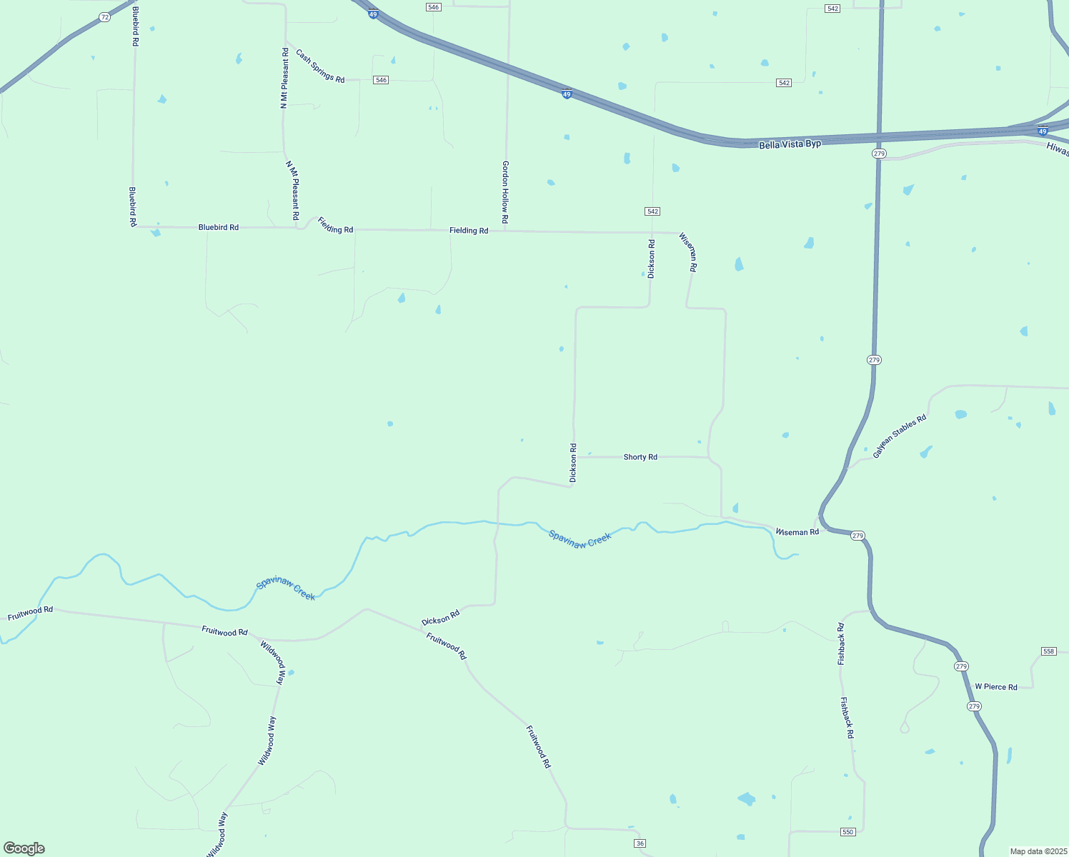 map of restaurants, bars, coffee shops, grocery stores, and more near 12200-12798 County Road 542 in Hiwasse