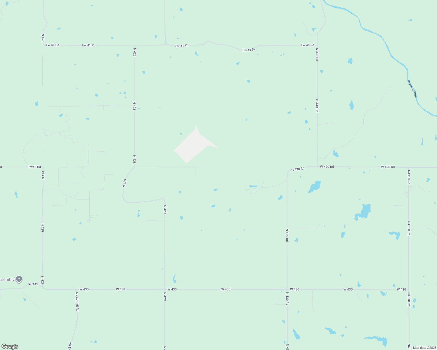 map of restaurants, bars, coffee shops, grocery stores, and more near 5615 West 420 Road in Adair