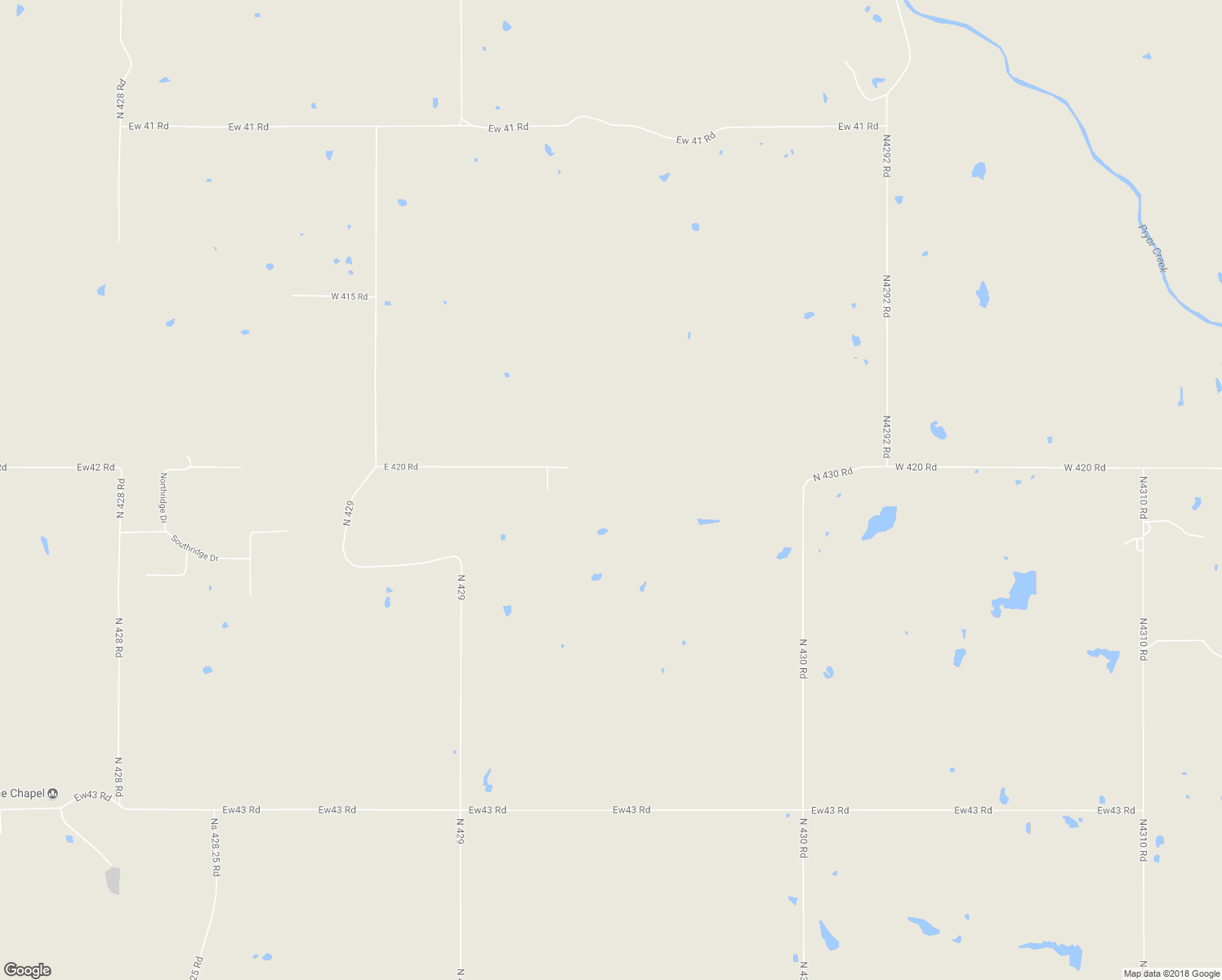 map of restaurants, bars, coffee shops, grocery stores, and more near 5615 West 420 Road in Adair