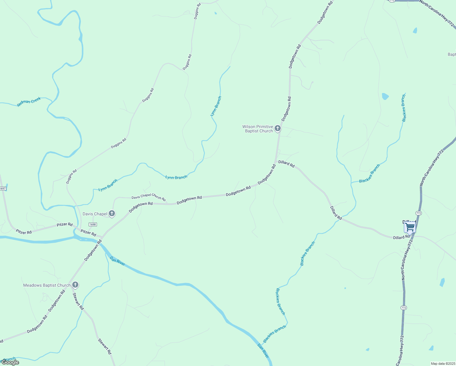 map of restaurants, bars, coffee shops, grocery stores, and more near 3397 Dodgetown Road in Walnut Cove