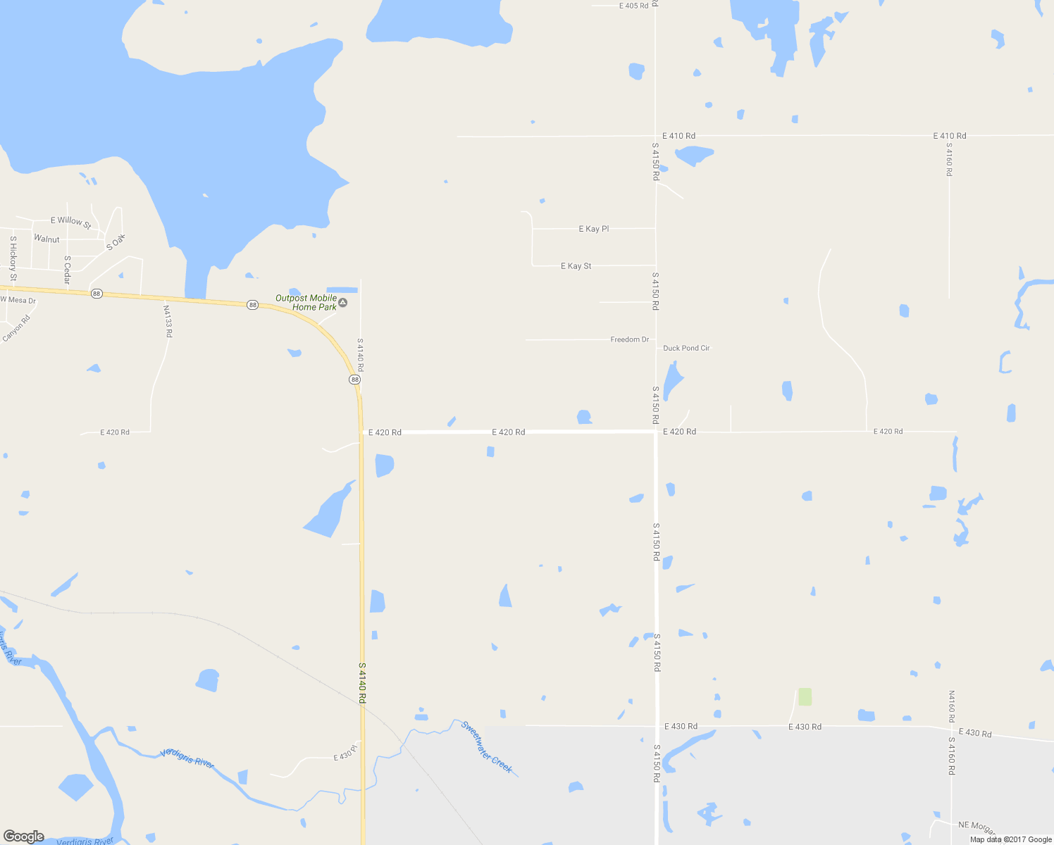 map of restaurants, bars, coffee shops, grocery stores, and more near 11551 East 420 Road in Claremore