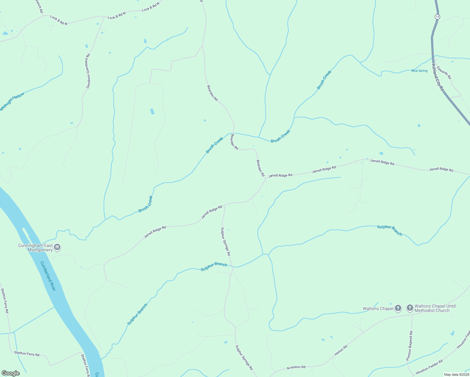 map of restaurants, bars, coffee shops, grocery stores, and more near 2937 Jarrell Ridge Road in Clarksville
