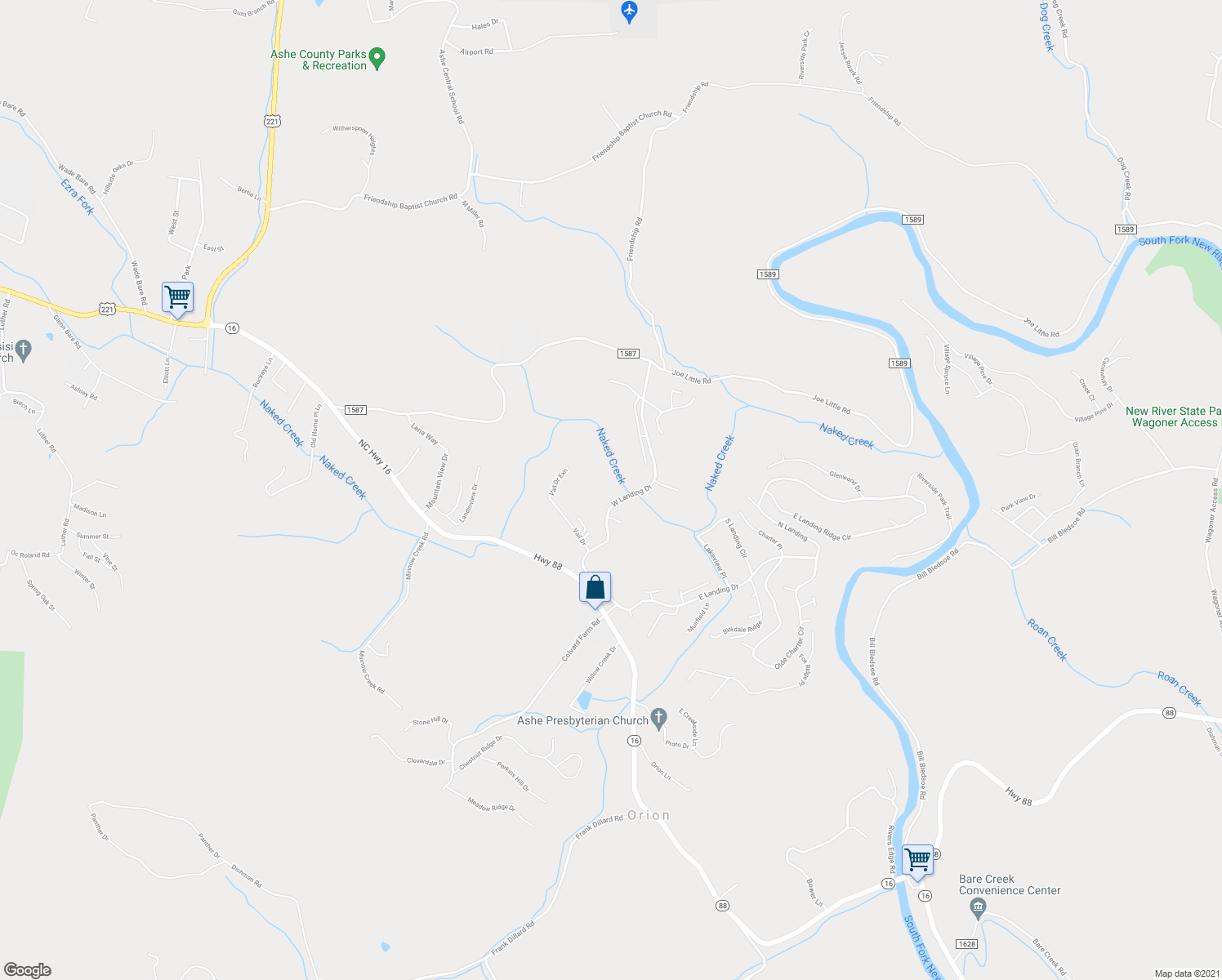 map of restaurants, bars, coffee shops, grocery stores, and more near 154 Hillside Court in Jefferson