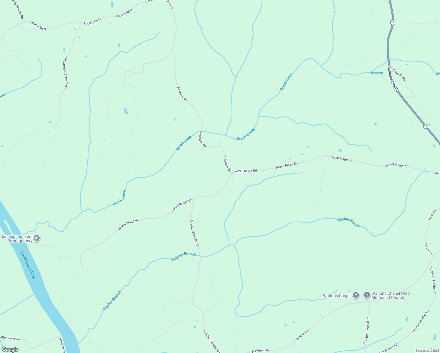 map of restaurants, bars, coffee shops, grocery stores, and more near 2937 Jarrell Ridge Road in Clarksville