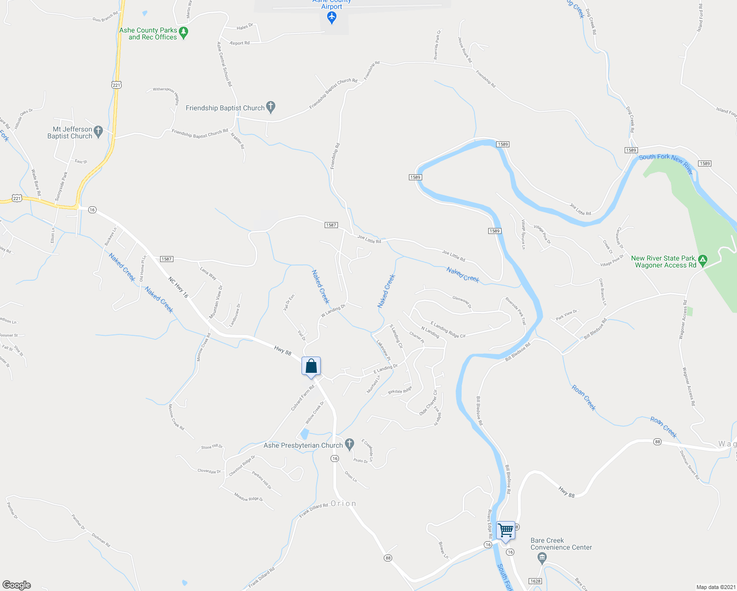map of restaurants, bars, coffee shops, grocery stores, and more near 404 Stonehaven Drive in Jefferson