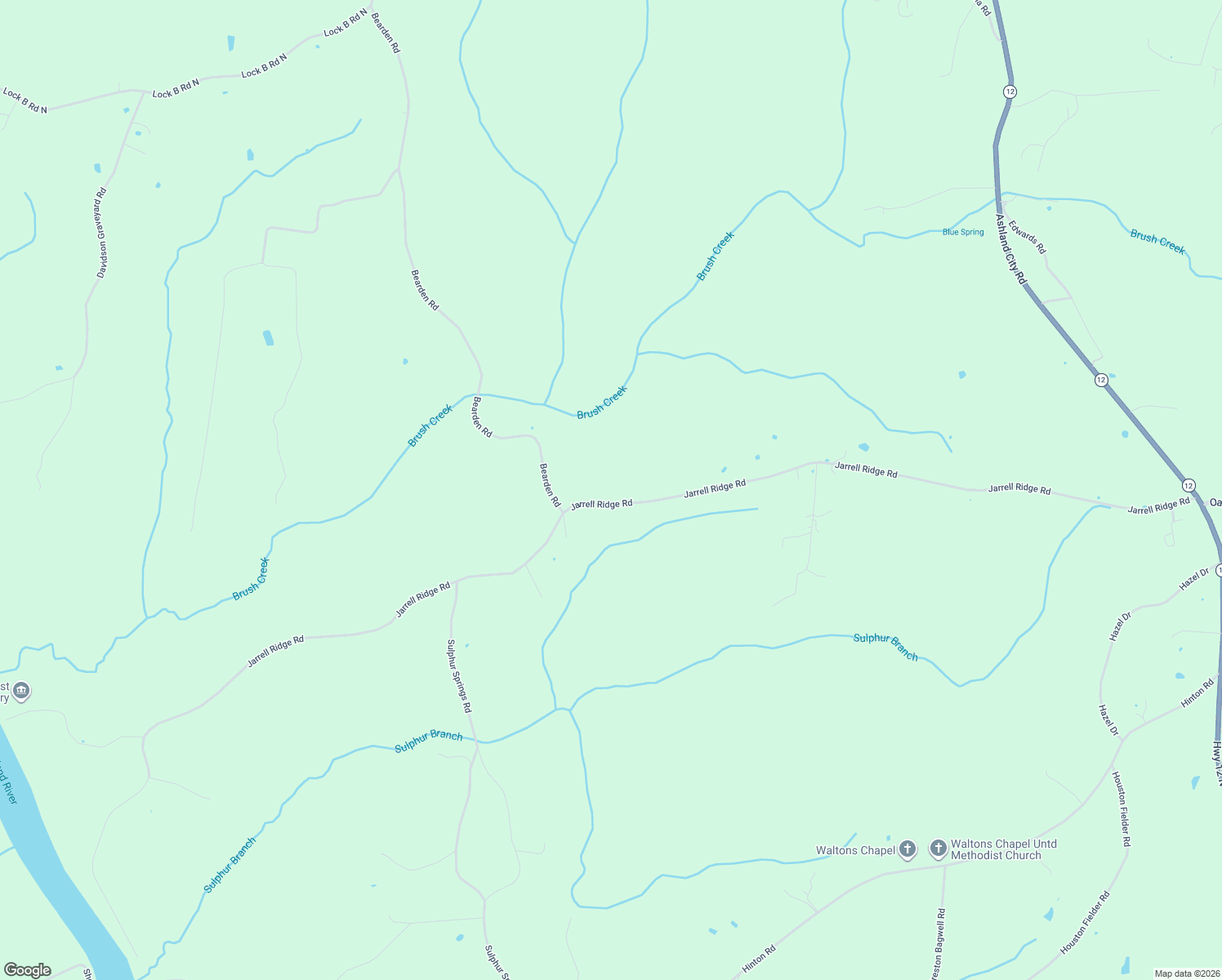 map of restaurants, bars, coffee shops, grocery stores, and more near 2845 Jarrell Ridge Road in Clarksville