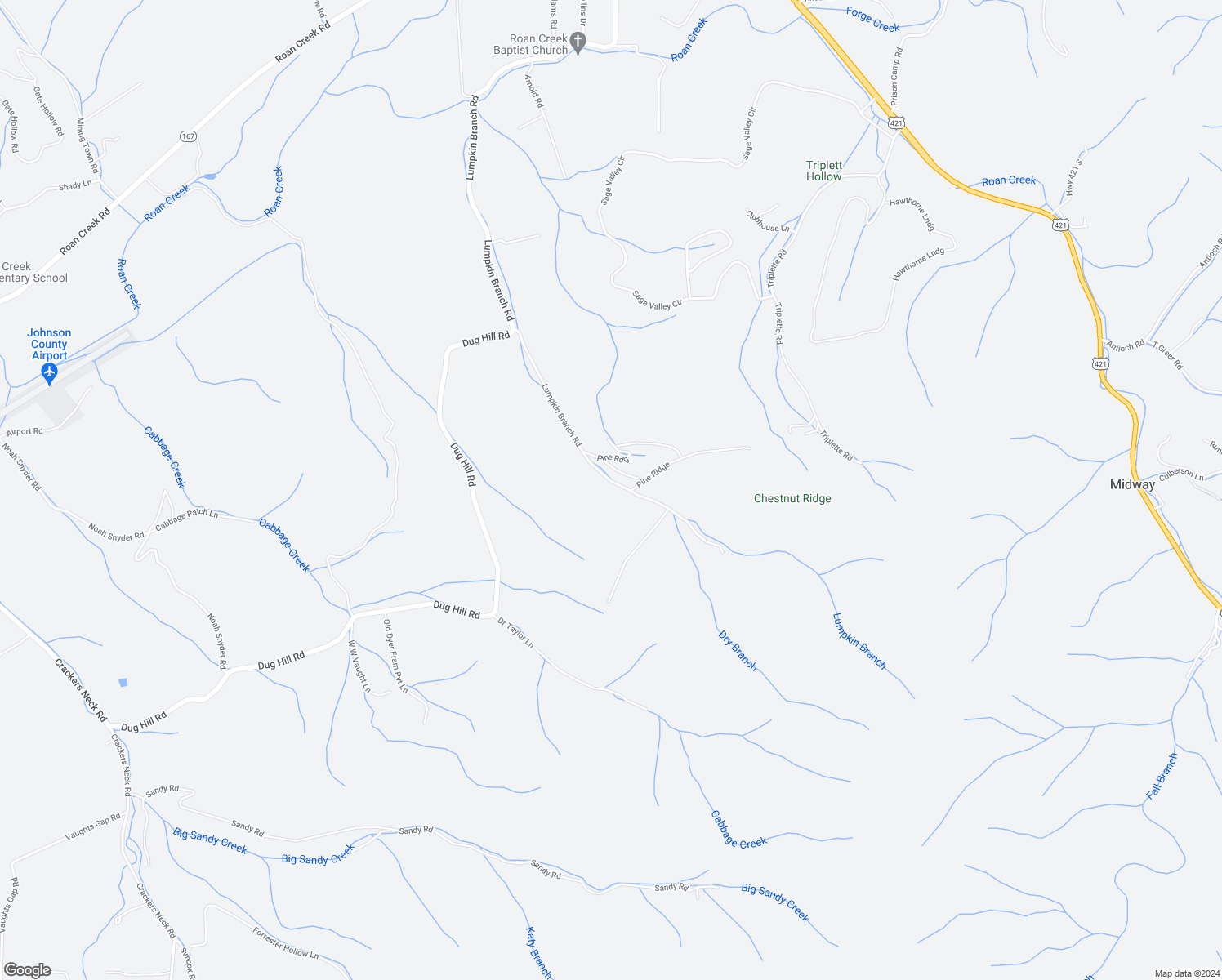 map of restaurants, bars, coffee shops, grocery stores, and more near 1930 Lumpkin Branch Road in Mountain City