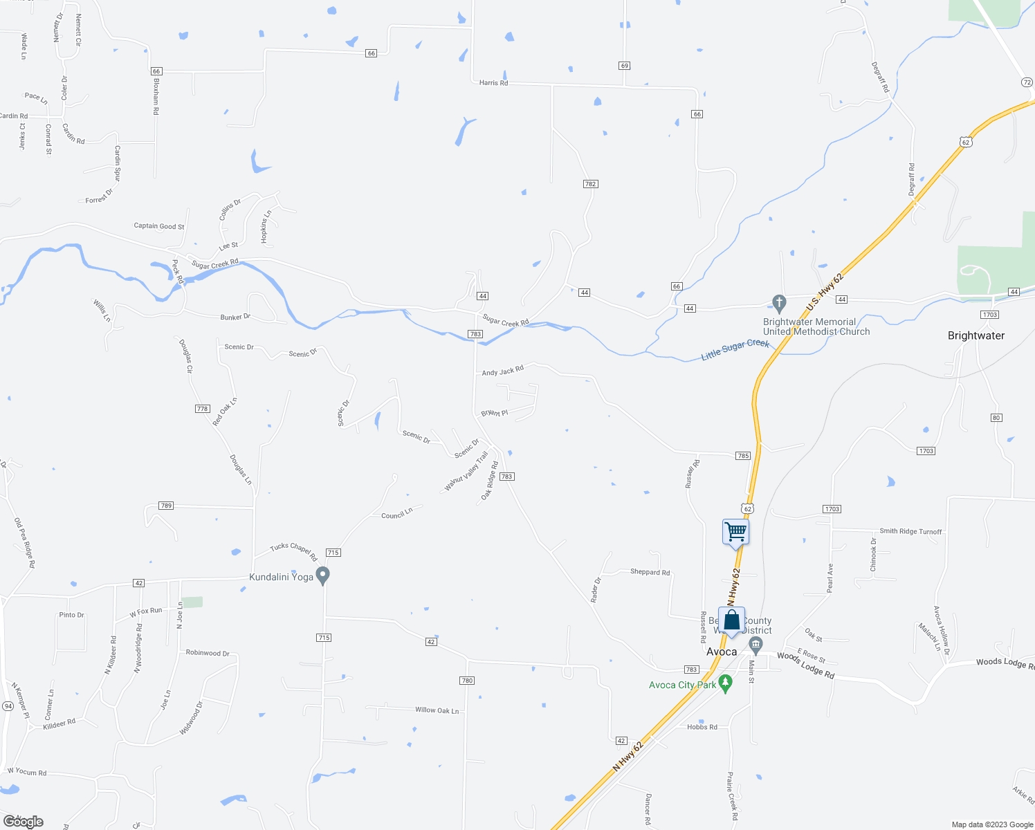 map of restaurants, bars, coffee shops, grocery stores, and more near 12831 Bryant Lane in Rogers