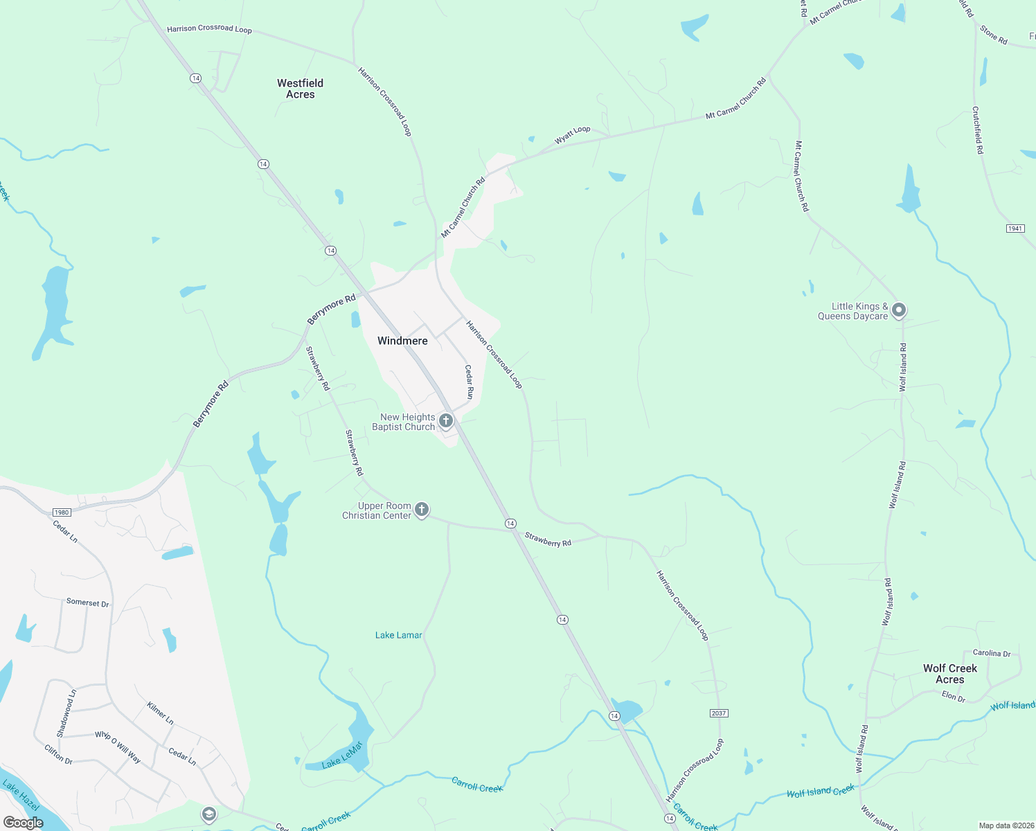 map of restaurants, bars, coffee shops, grocery stores, and more near 1028 Harrison Crossroad Loop in Reidsville