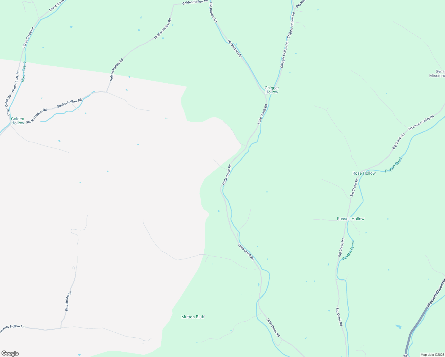 map of restaurants, bars, coffee shops, grocery stores, and more near 311 Little Creek Road in Pleasant Shade