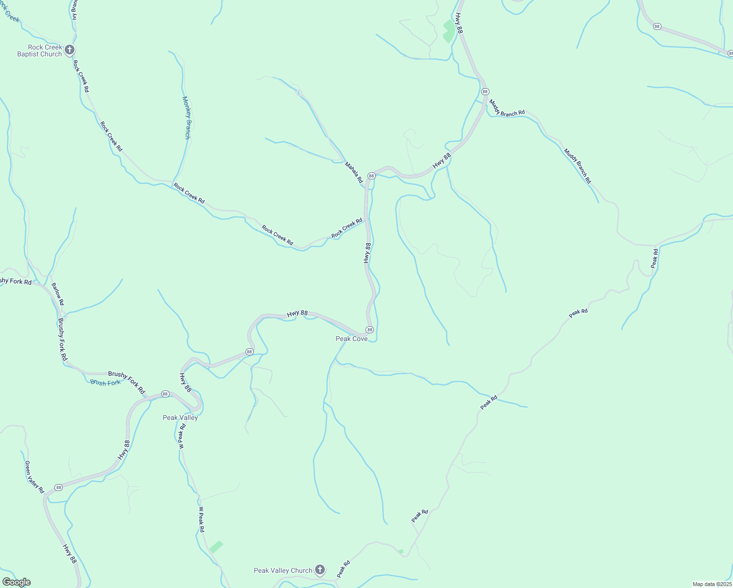 map of restaurants, bars, coffee shops, grocery stores, and more near 18224 North Carolina 88 in Creston