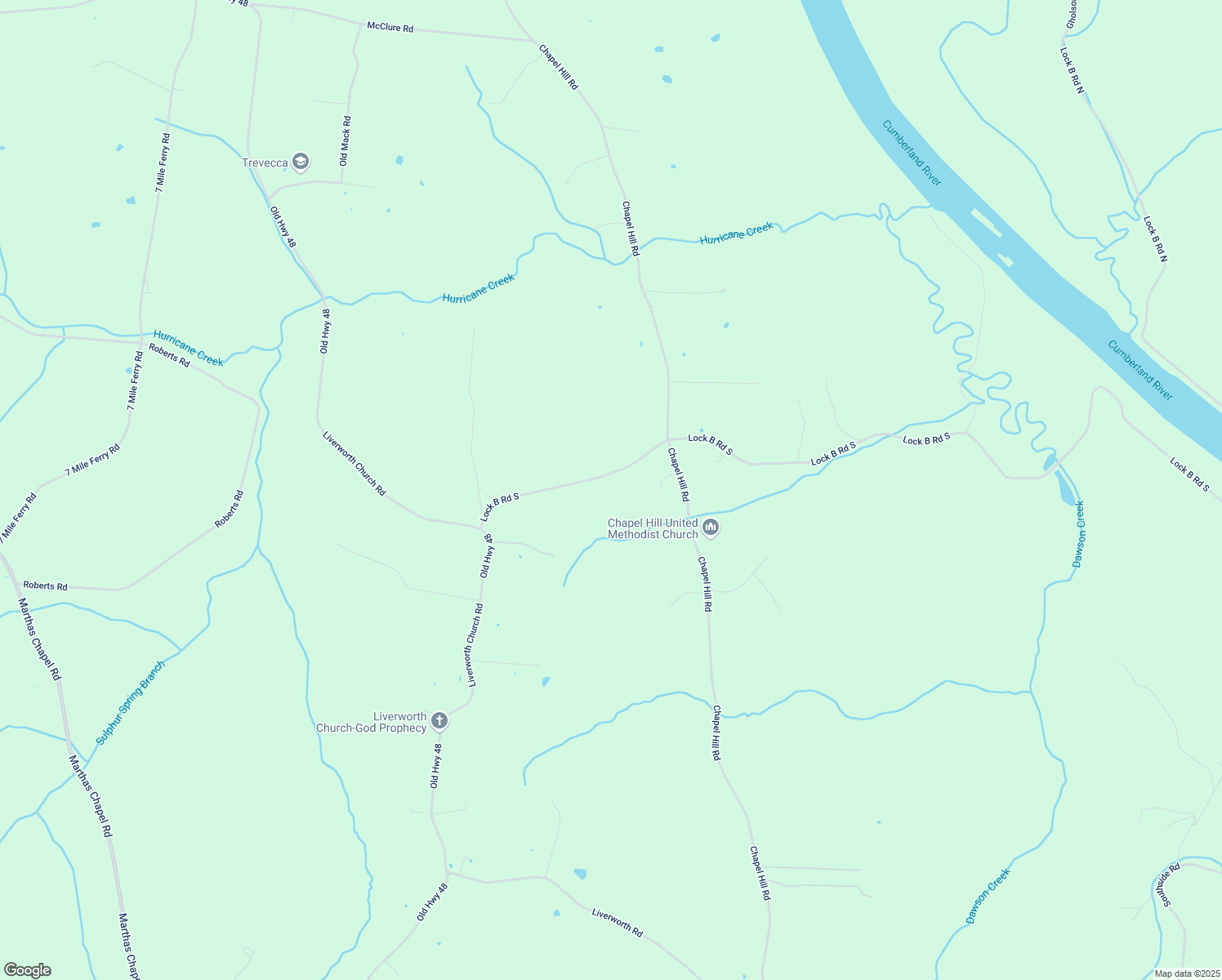 map of restaurants, bars, coffee shops, grocery stores, and more near 1462 Lock B Rd S in Clarksville
