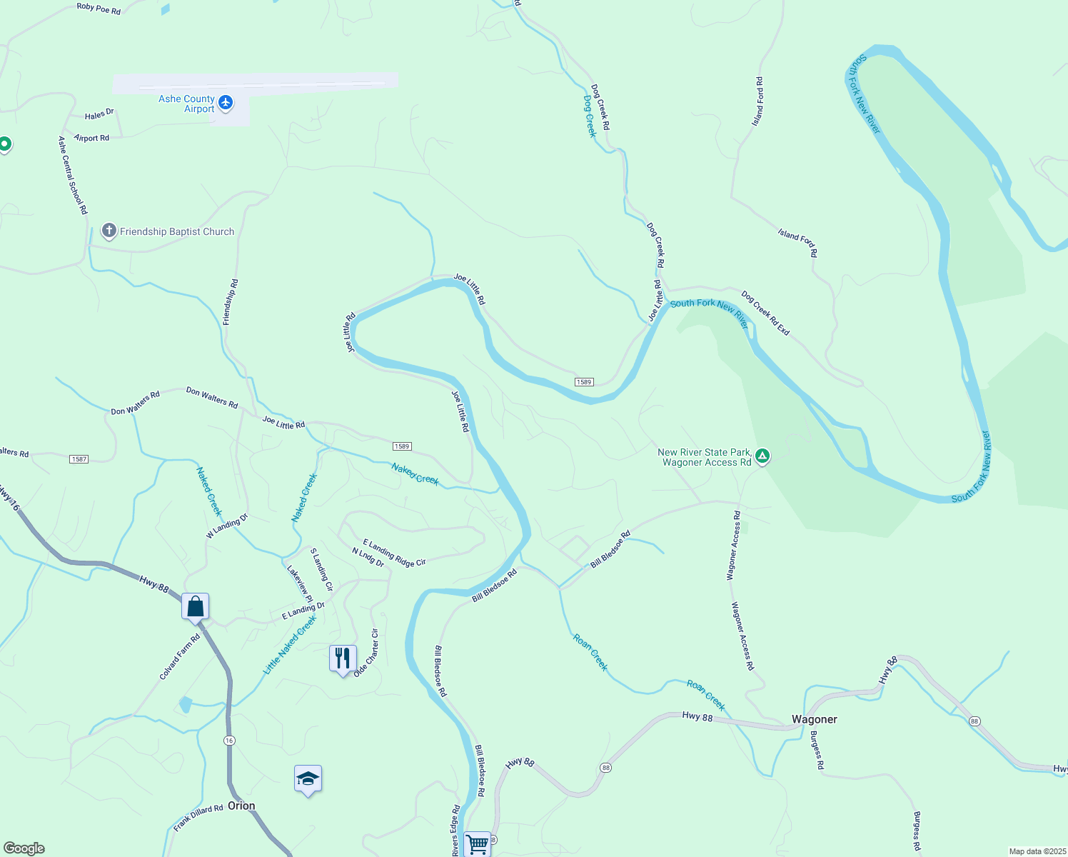 map of restaurants, bars, coffee shops, grocery stores, and more near 138 Village Pine Drive in Jefferson
