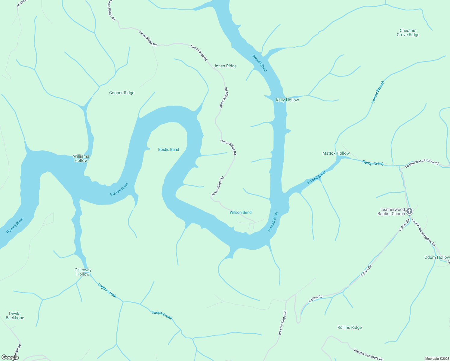 map of restaurants, bars, coffee shops, grocery stores, and more near Jones Ridge Road in Speedwell