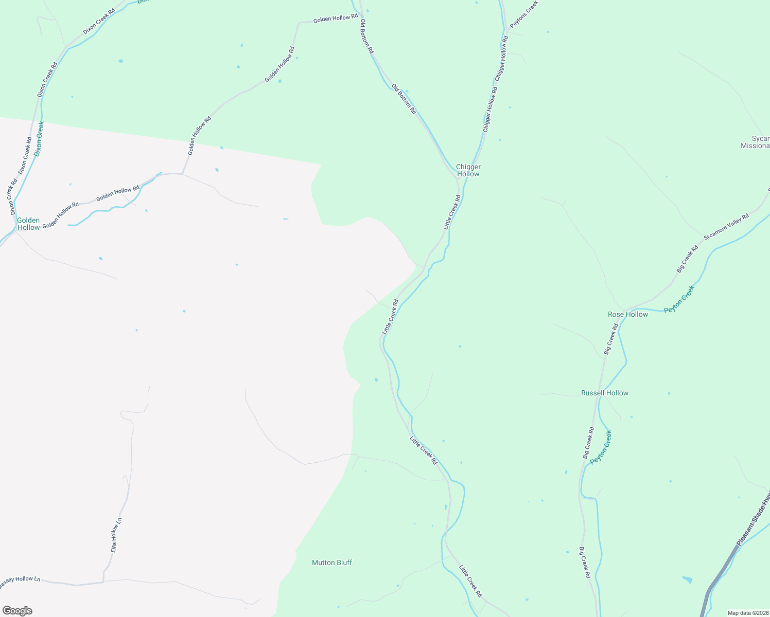 map of restaurants, bars, coffee shops, grocery stores, and more near 311 Little Creek Road in Pleasant Shade