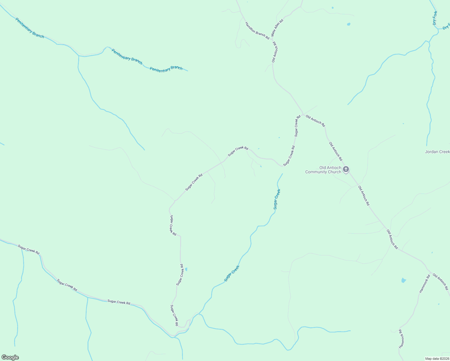 map of restaurants, bars, coffee shops, grocery stores, and more near 3160 Sugar Creek Rd in Gainesboro