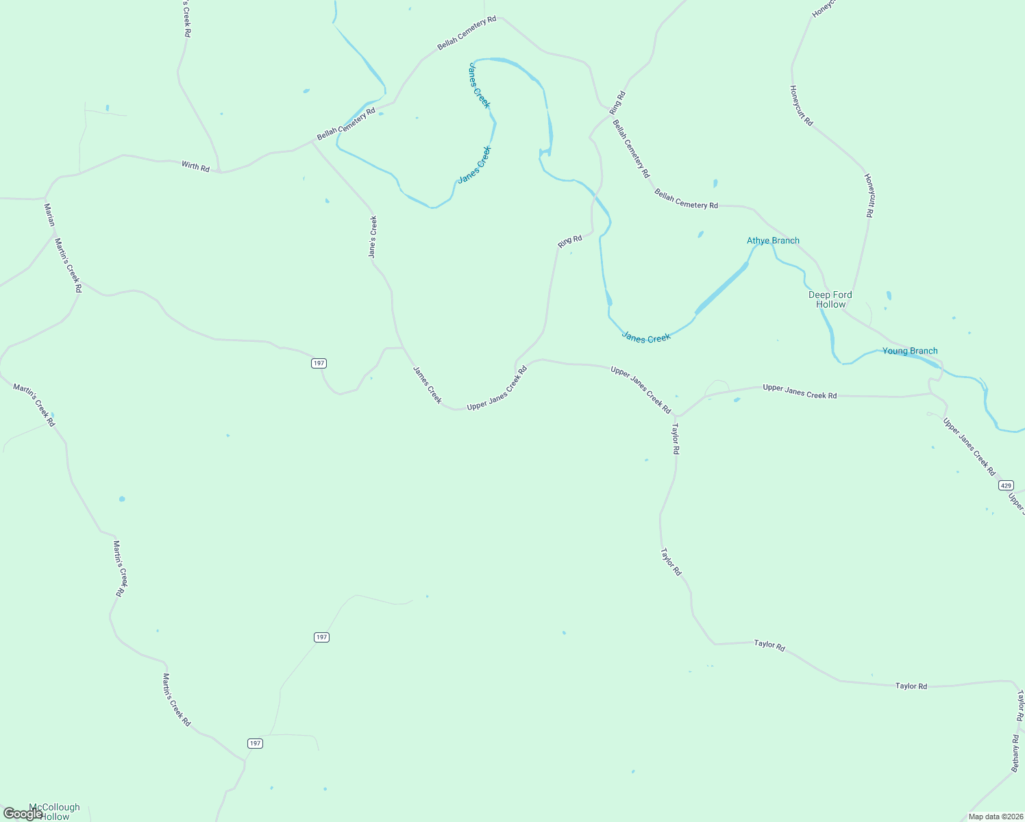 map of restaurants, bars, coffee shops, grocery stores, and more near Upper Janes Creek in Ravenden