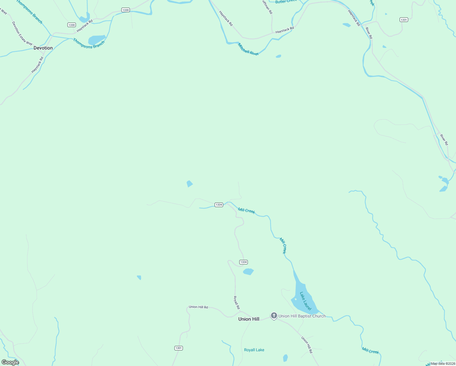 map of restaurants, bars, coffee shops, grocery stores, and more near 175 Holly Hollow Lane in Thurmond
