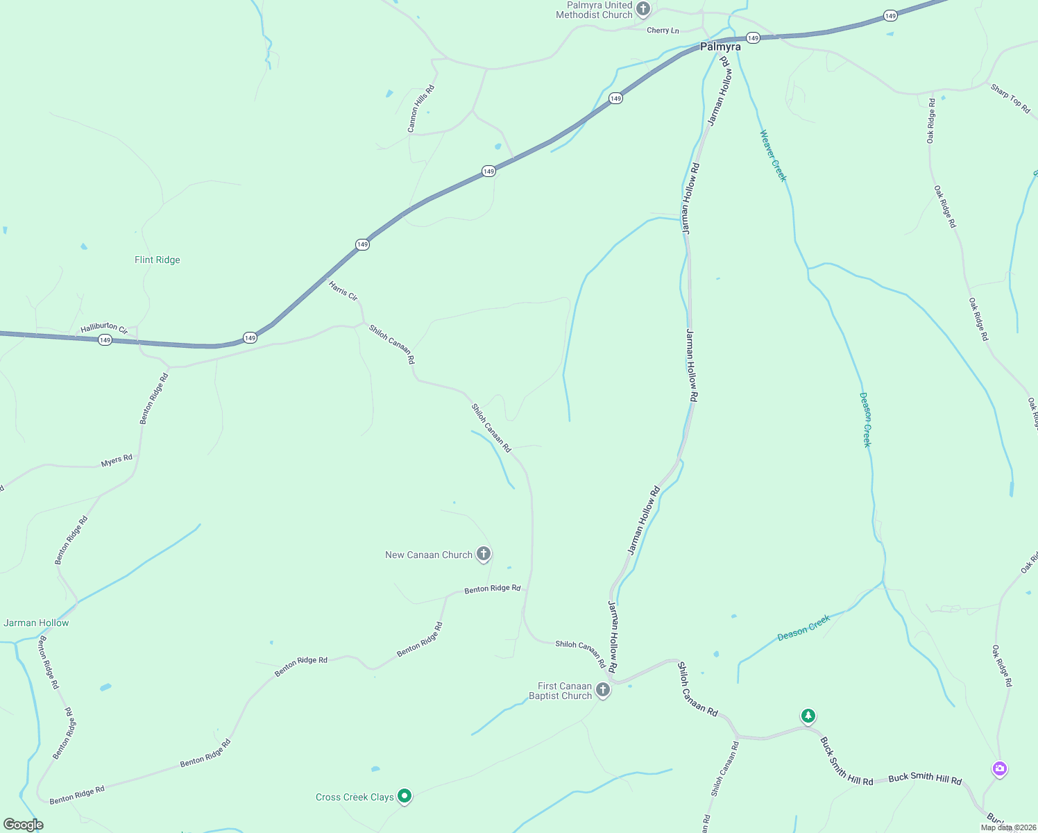 map of restaurants, bars, coffee shops, grocery stores, and more near 2740 Lyle Hollow Road in Palmyra