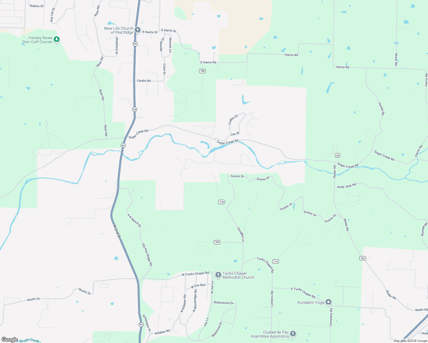 map of restaurants, bars, coffee shops, grocery stores, and more near 13058 Douglas Circle in Rogers