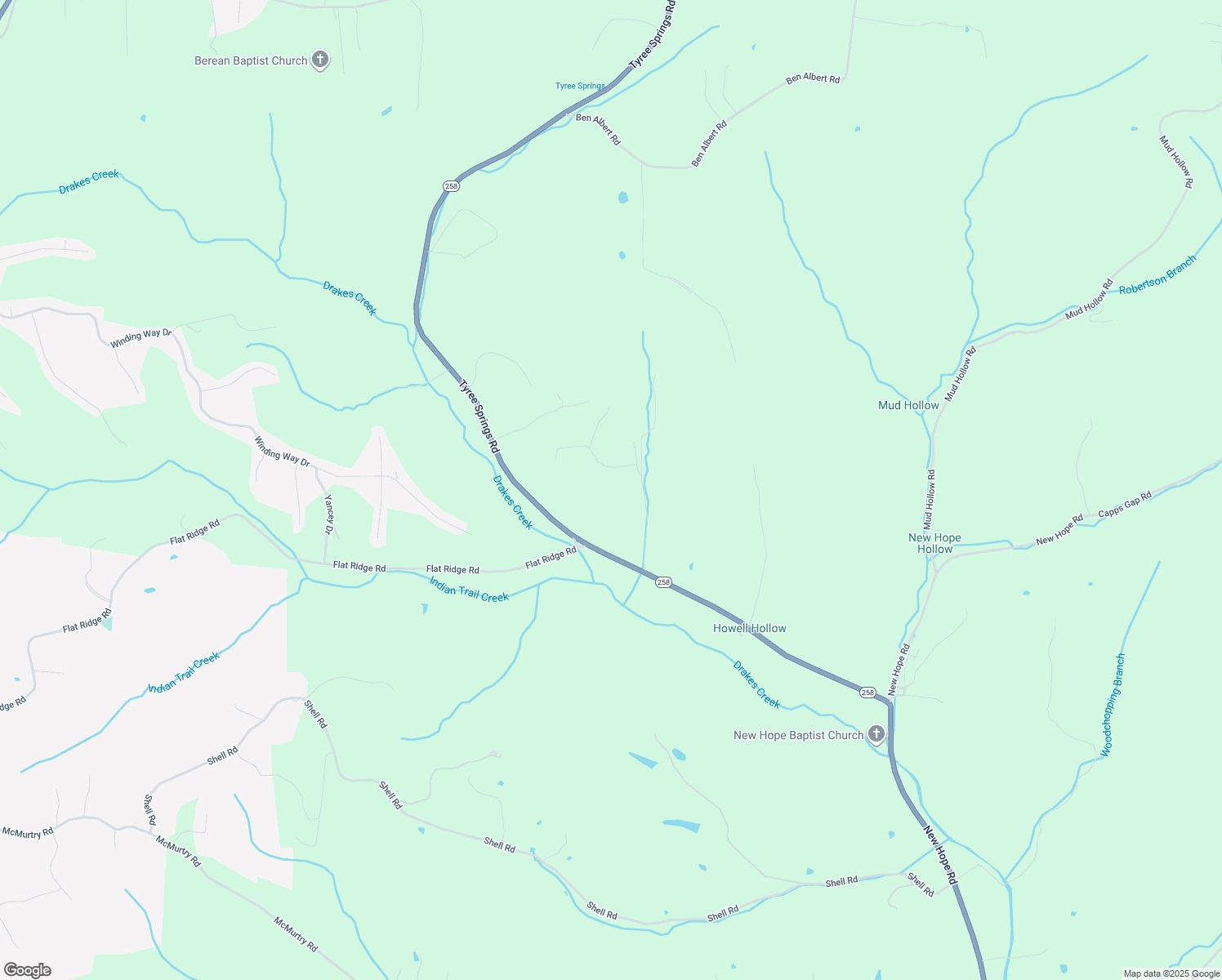 map of restaurants, bars, coffee shops, grocery stores, and more near 75 Busby Hollow Lane in Hendersonville