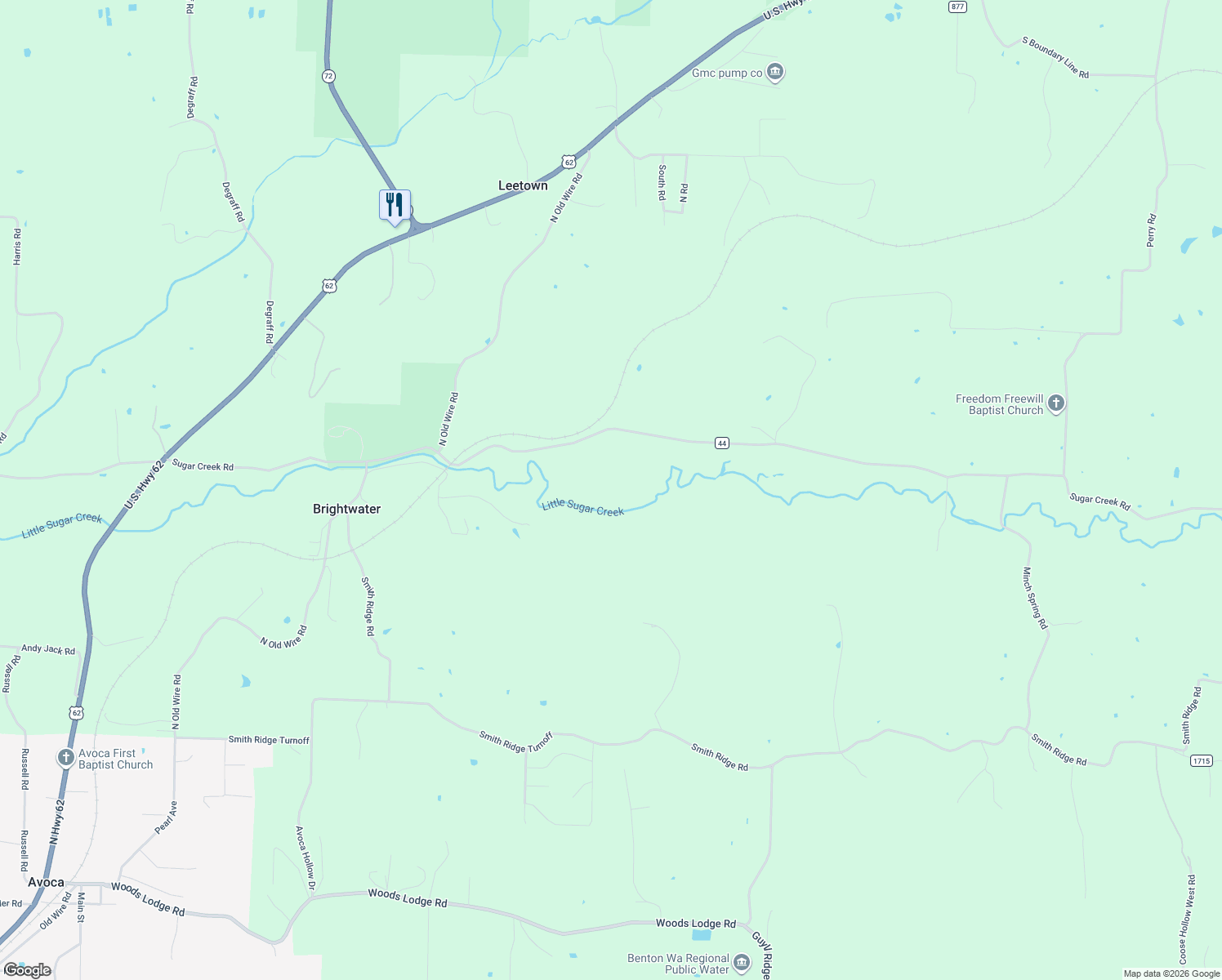 map of restaurants, bars, coffee shops, grocery stores, and more near in Brightwater