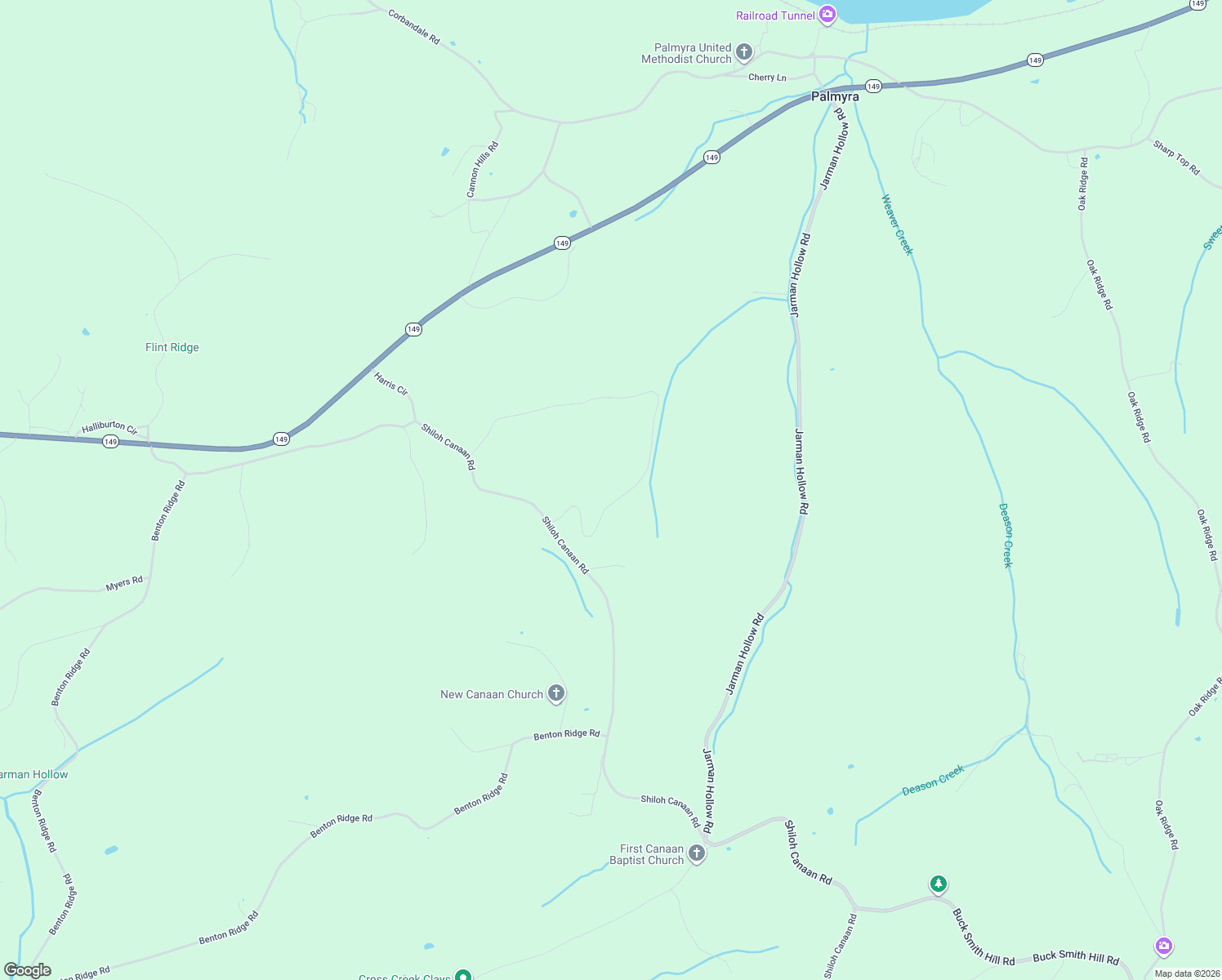 map of restaurants, bars, coffee shops, grocery stores, and more near 2740 Lyle Hollow Road in Palmyra