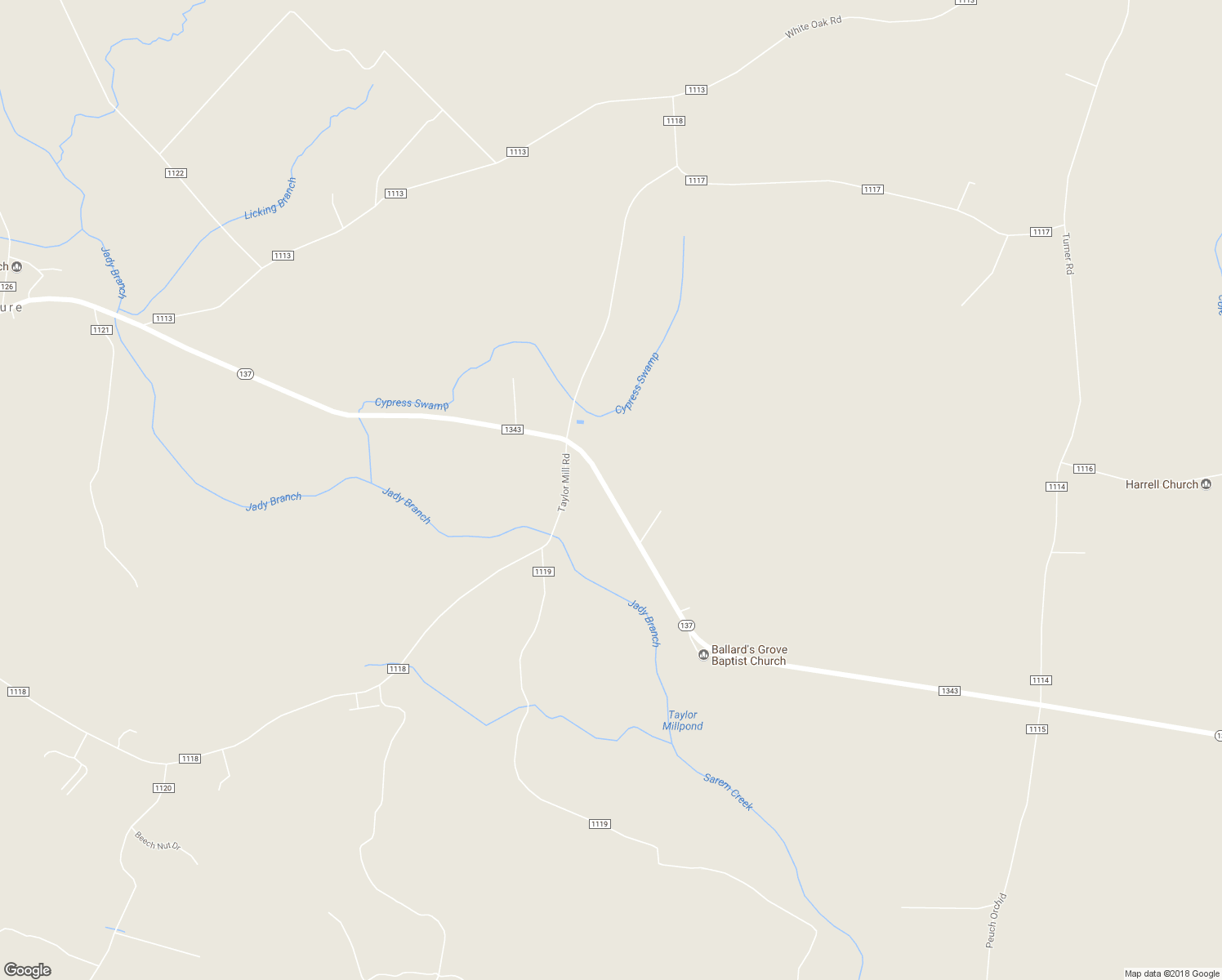 map of restaurants, bars, coffee shops, grocery stores, and more near 840 North Carolina 137 in Eure