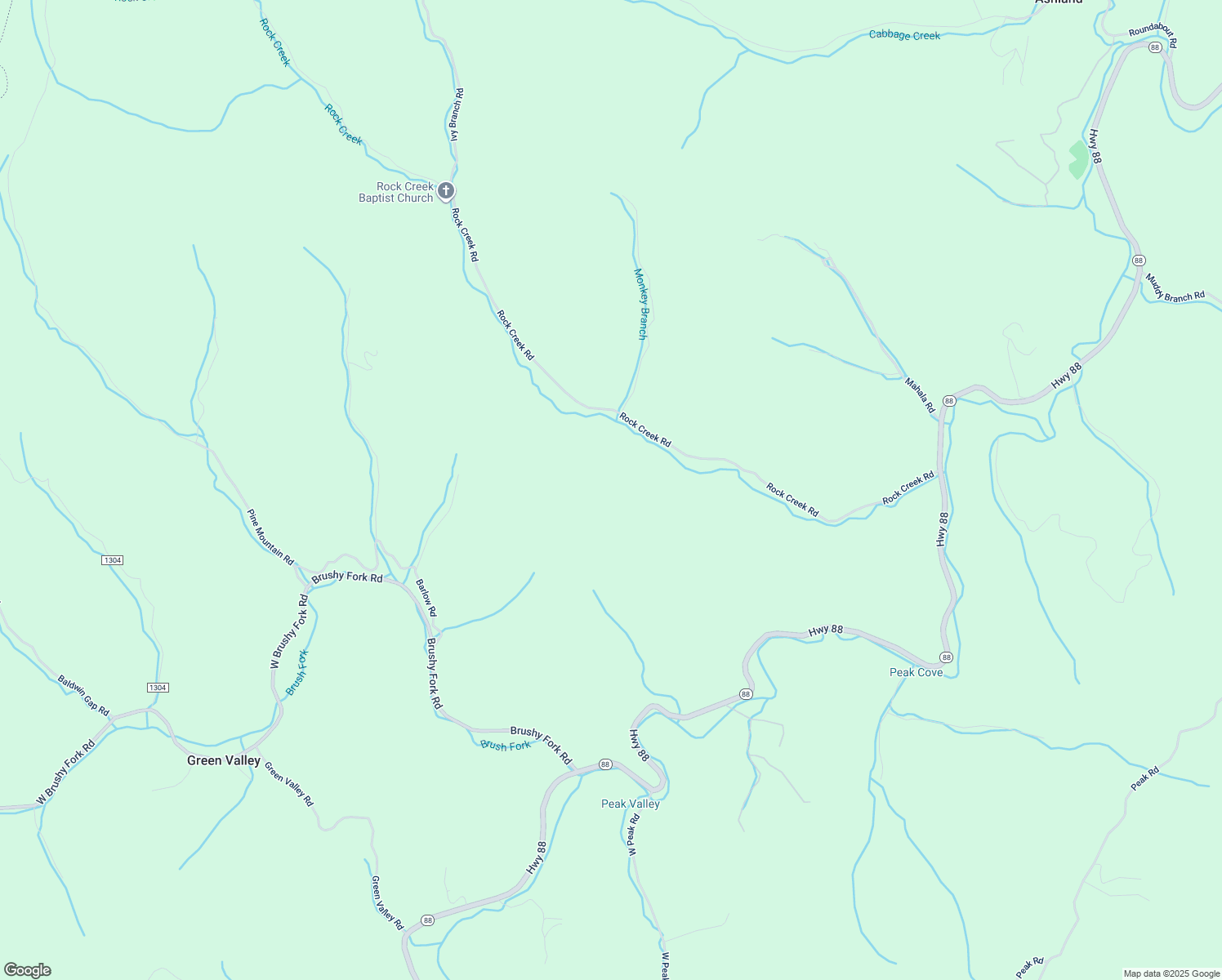 map of restaurants, bars, coffee shops, grocery stores, and more near 971 Rock Creek Road in Creston