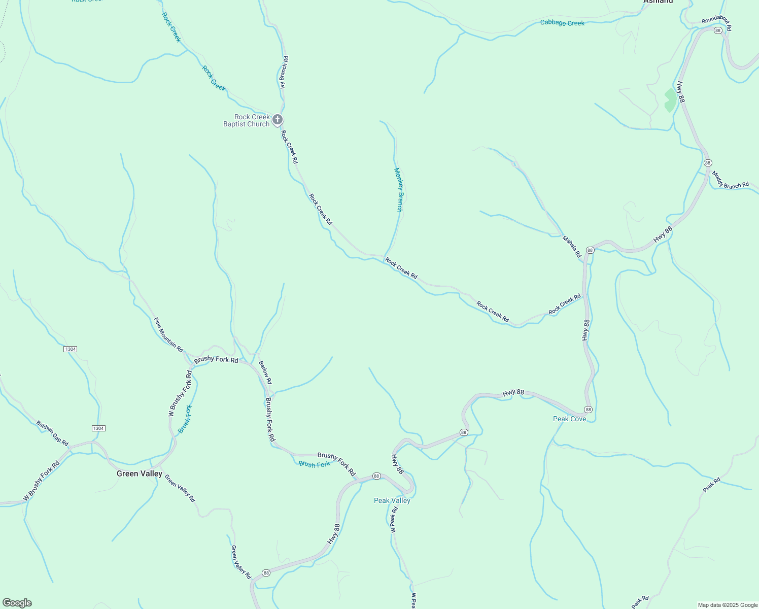 map of restaurants, bars, coffee shops, grocery stores, and more near 971 Rock Creek Road in Creston
